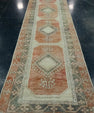 Turkish Vintage Anatolian Runner Rug 3'3" x 12'10" #17461