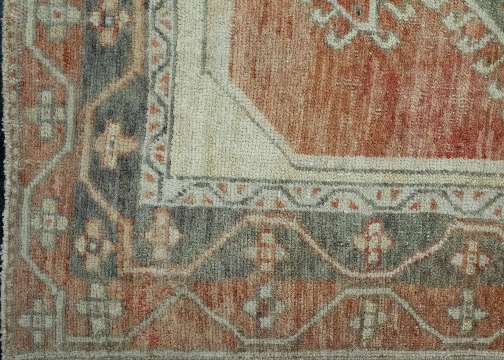 Turkish Vintage Anatolian Runner Rug 3'3" x 12'10" #17461