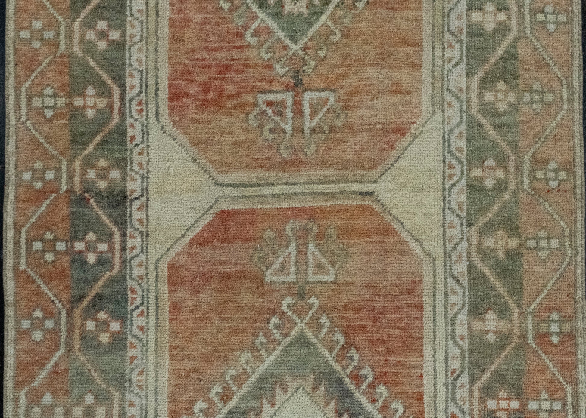 Turkish Vintage Anatolian Runner Rug 3'3" x 12'10" #17461