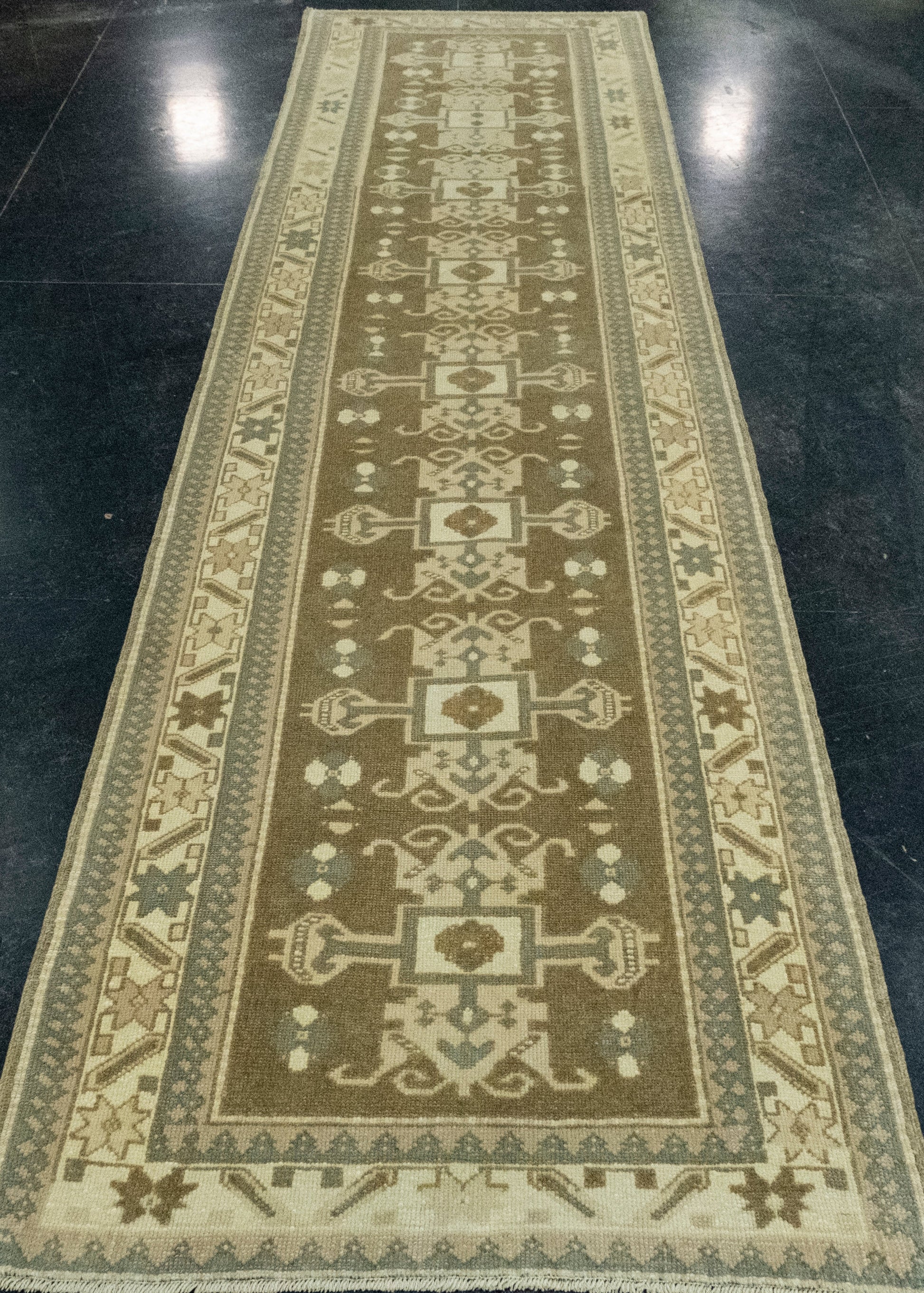 Turkish Vintage Anatolian Runner Rug 3' x 11'1" #17170