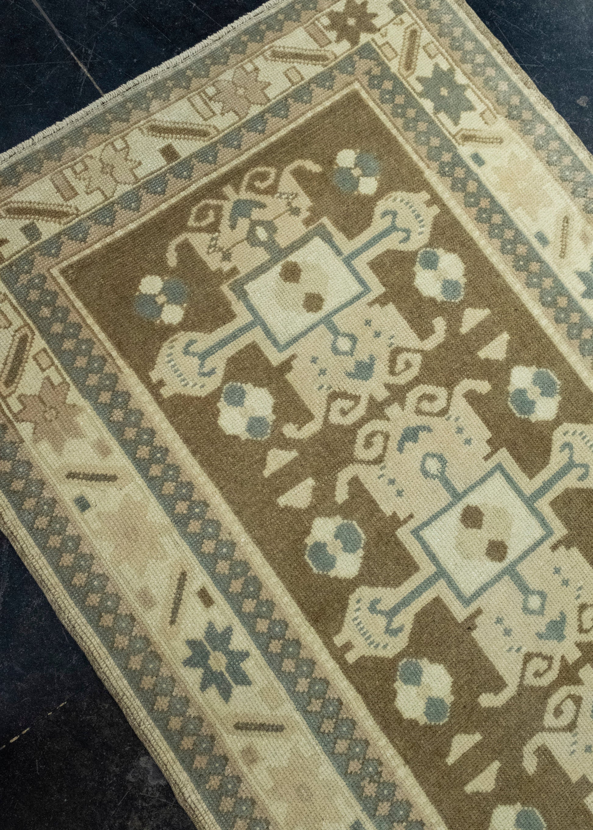 Turkish Vintage Anatolian Runner Rug 3' x 11'1" #17170