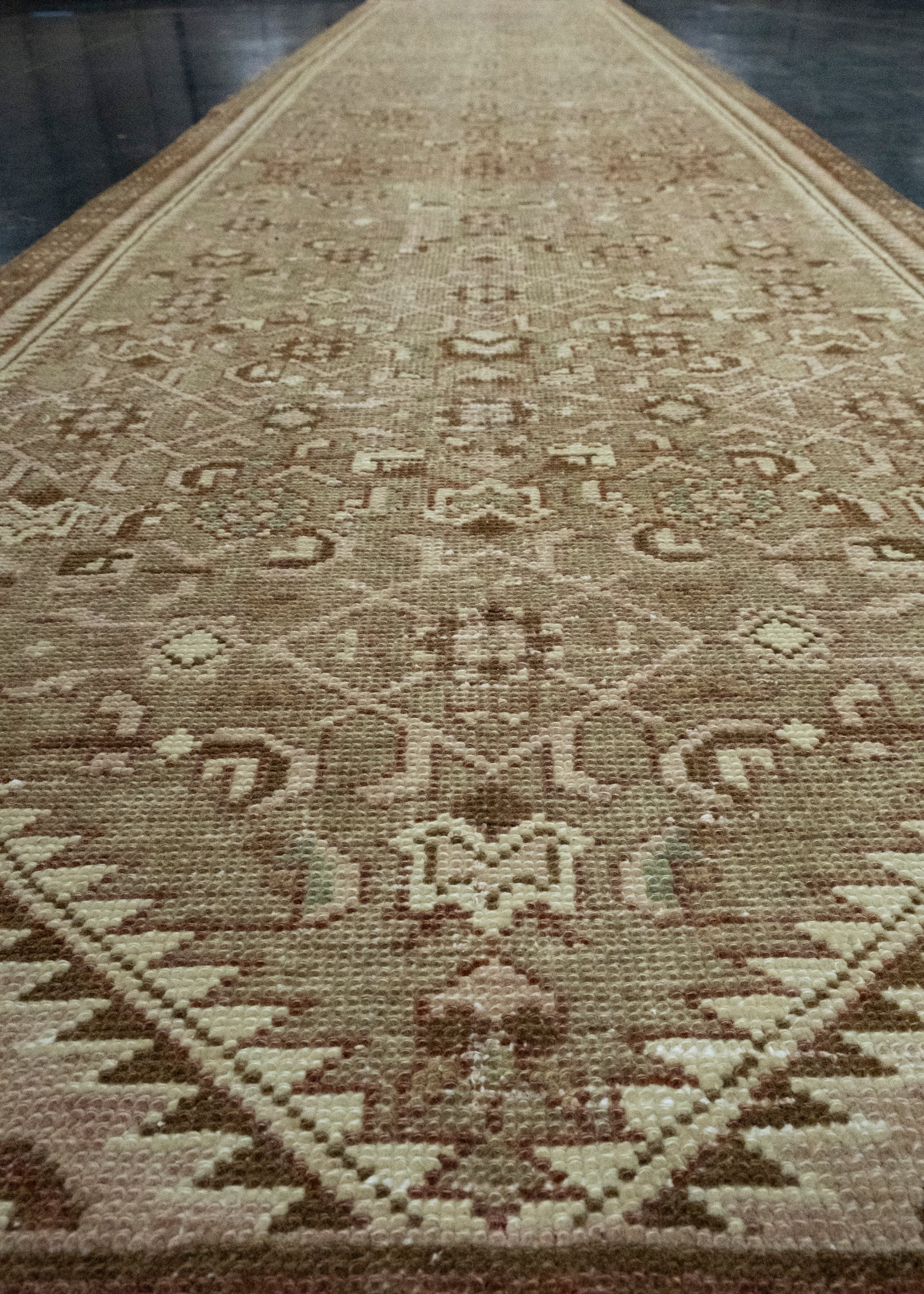 Turkish Vintage Anatolian Runner Rug 2'11" x 13'2" #17130