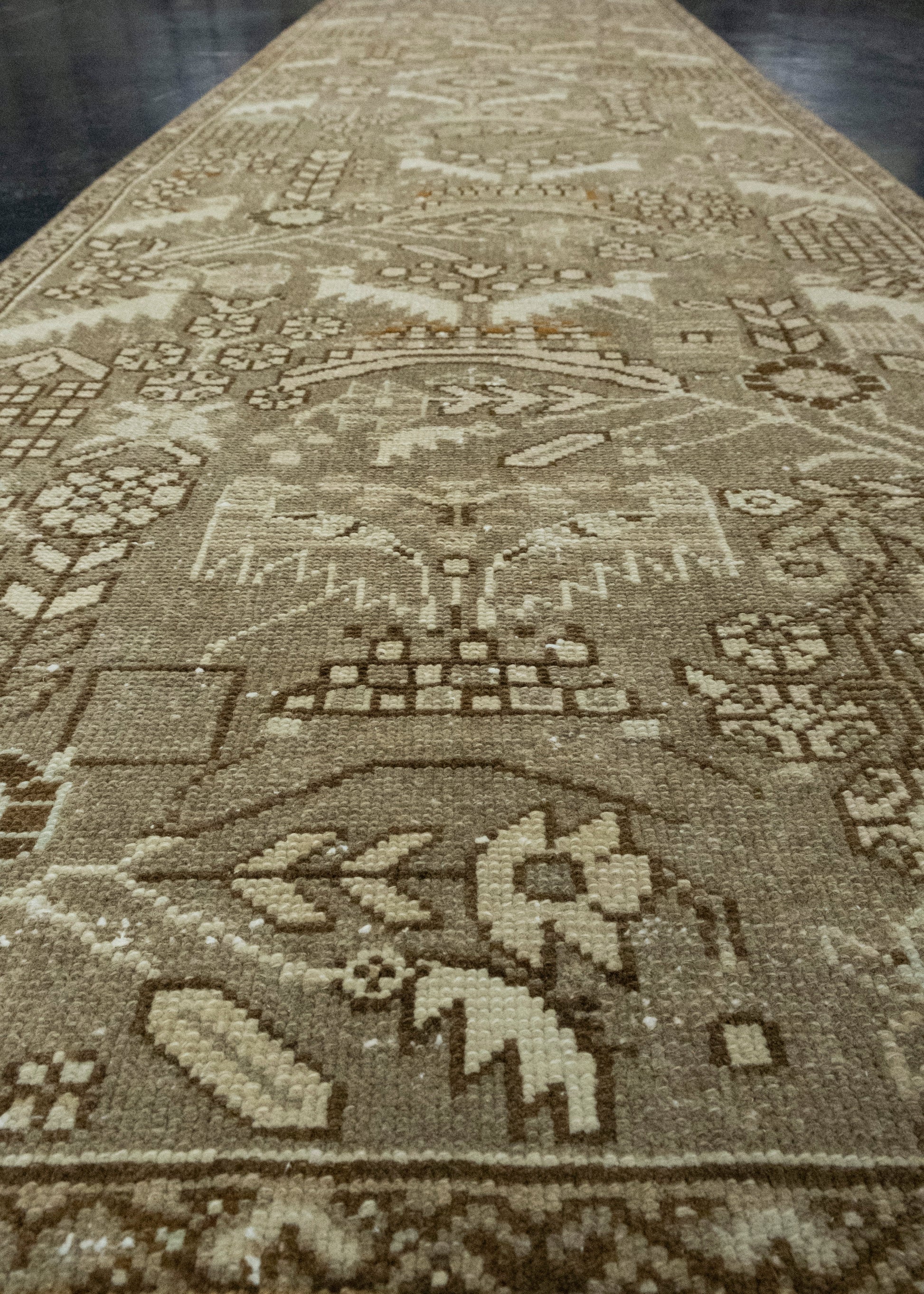 Turkish Vintage Runner Rug 2'7" x 9'8" #17967