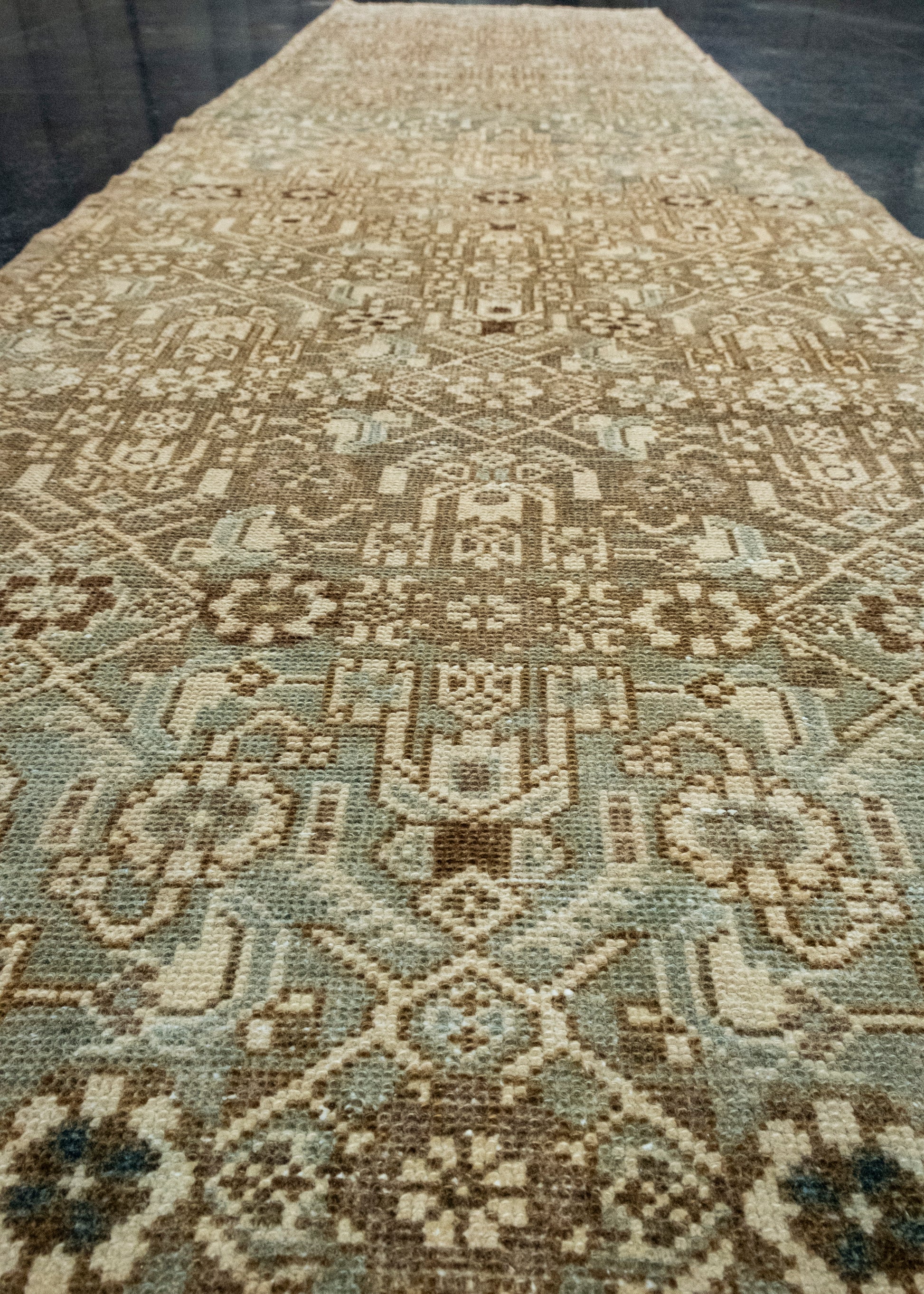 Turkish Oushak Runner Rug 2'8" x 9'5" #17511