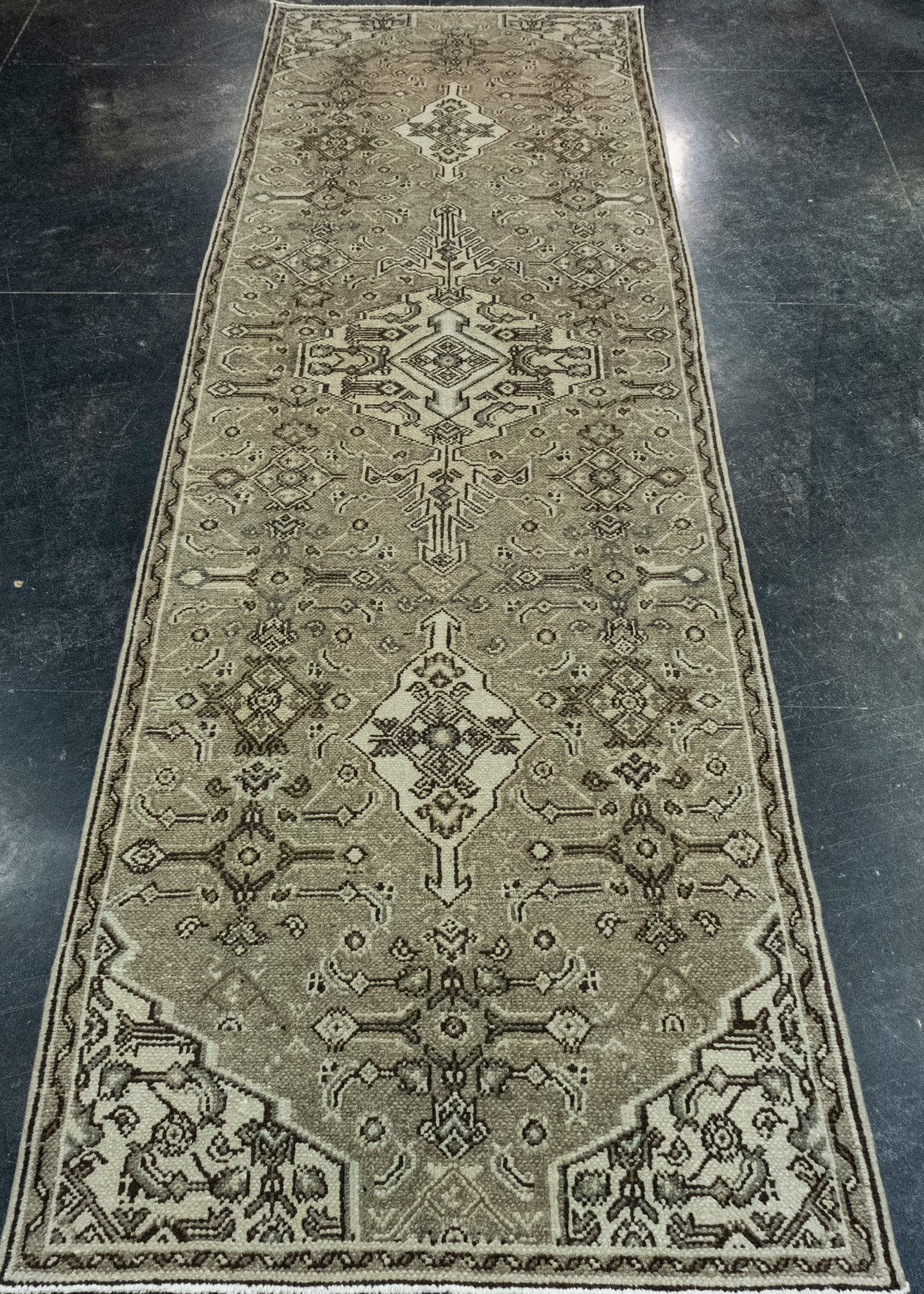 Turkish Vintage Anatolian Runner Rug 2'8" x 9'4" #17596
