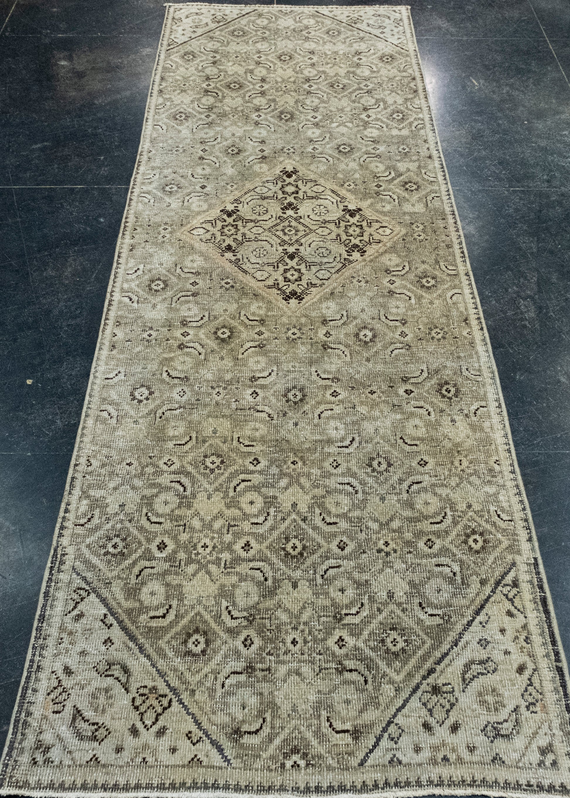 Turkish Vintage Anatolian Runner Rug 2'9" x 8'10" #17593