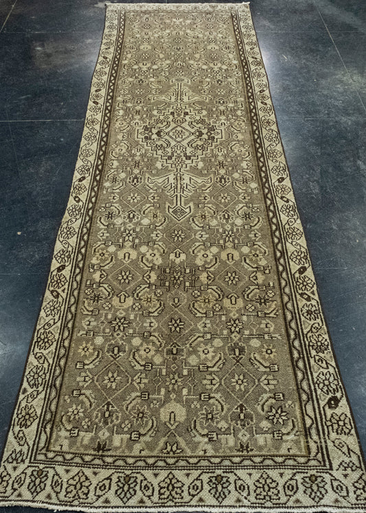Turkish Vintage Runner Rug 2'9" x 9'9" #17520