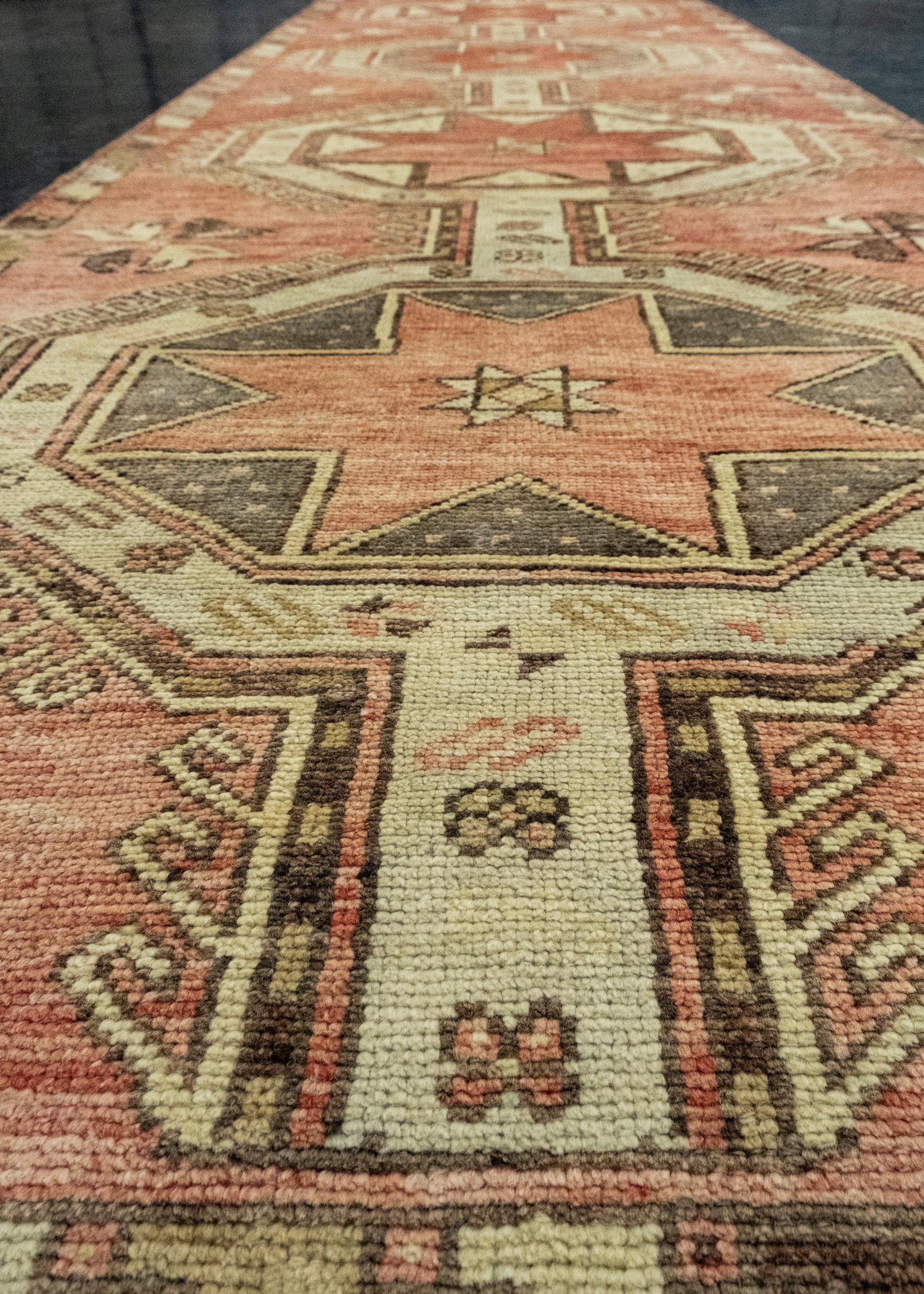 Turkish Vintage Runner Rug 3'1" x 10' #326