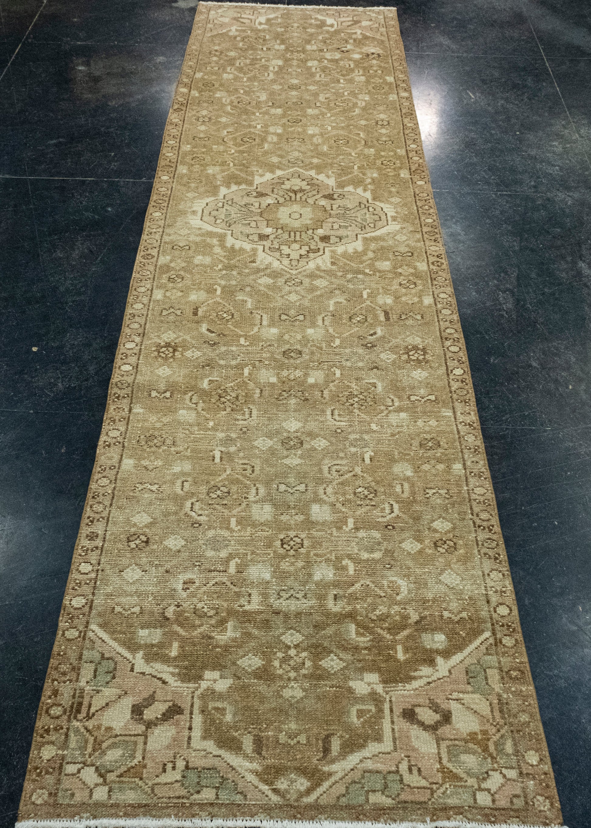 Turkish Vintage Anatolian Runner Rug 2'6" x 9'11" #17132
