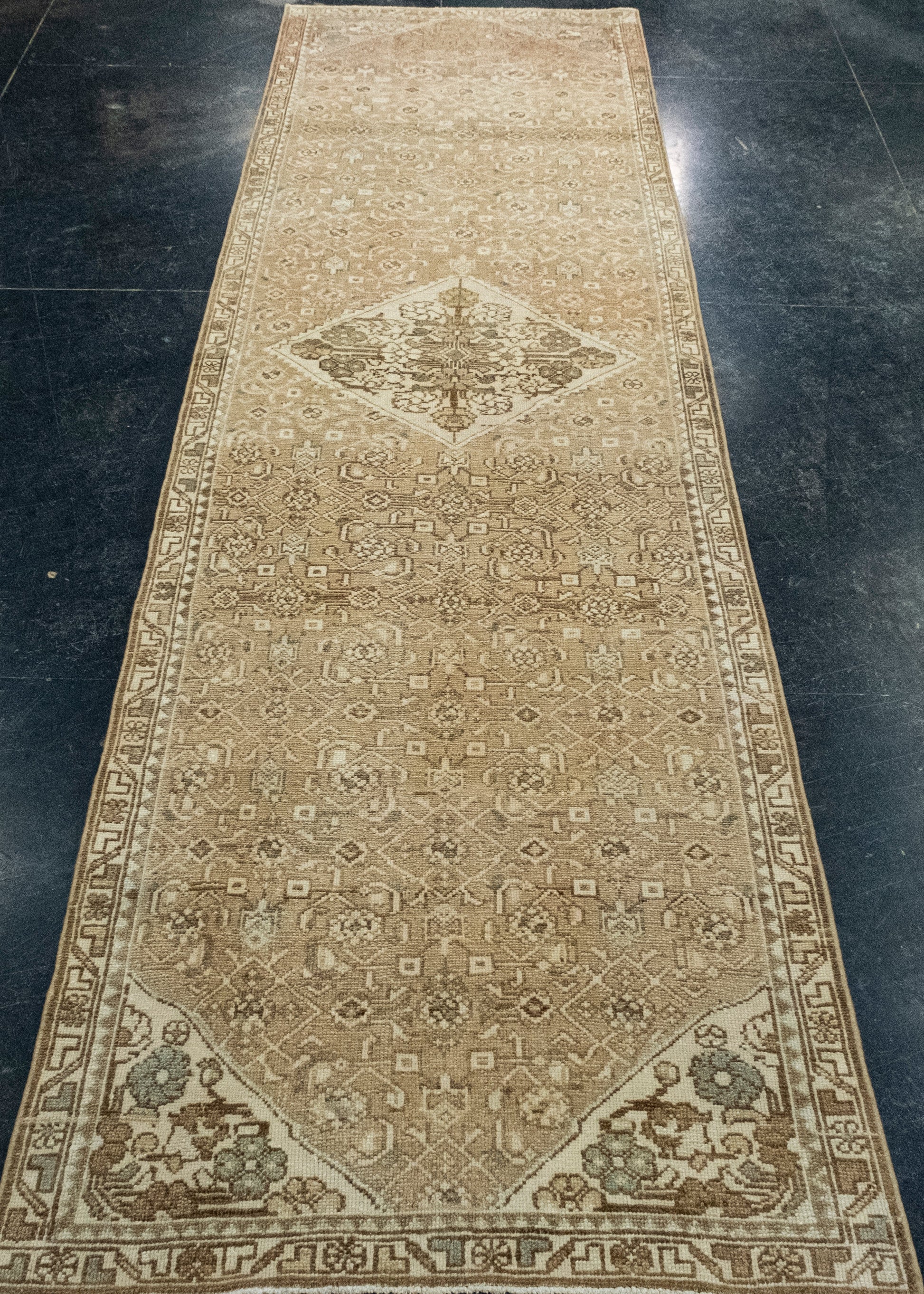 Turkish Vintage Anatolian Runner Rug 2'9" x 9'7" #17590