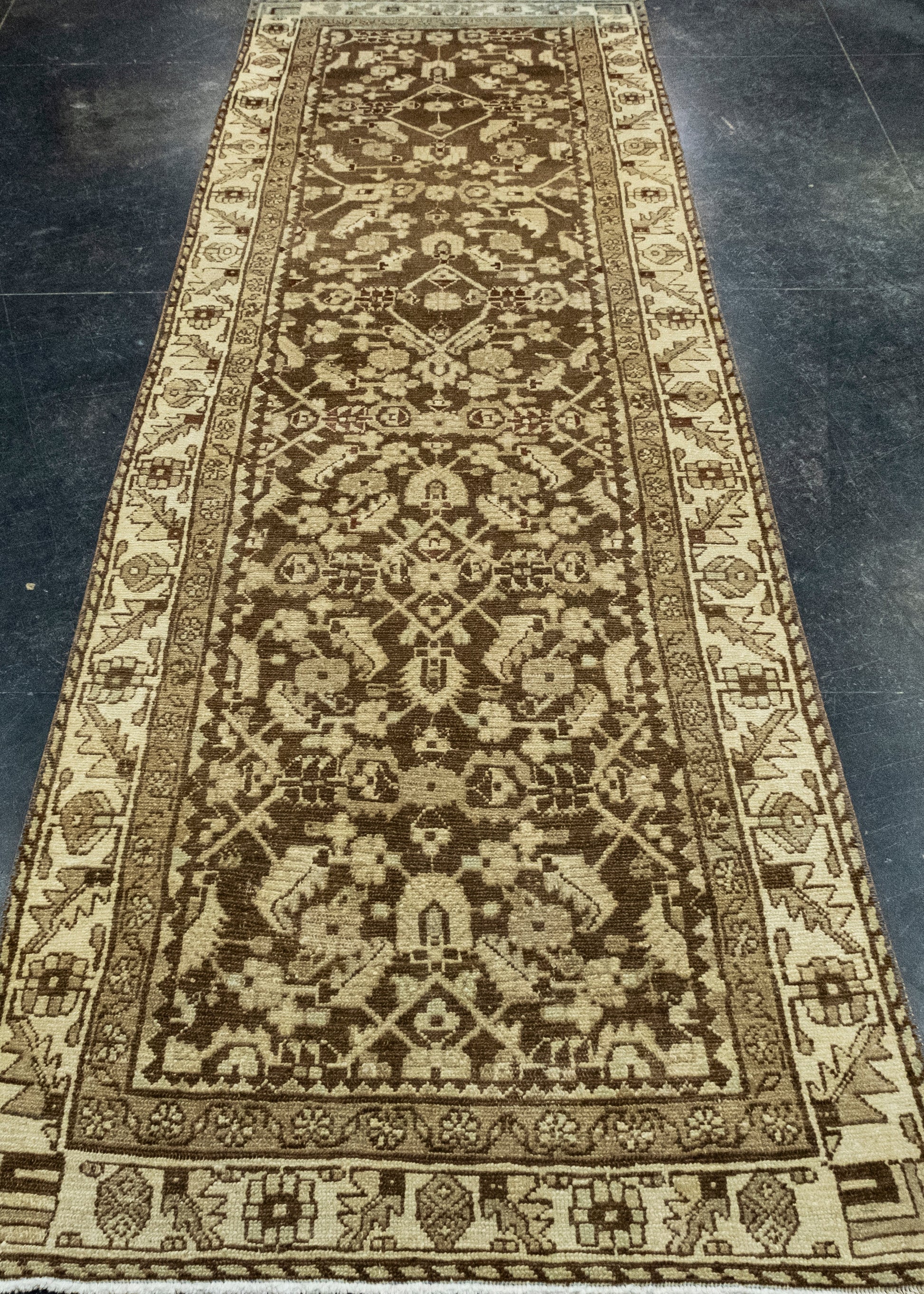 Turkish Vintage Anatolian Runner Rug 3' x 9'4" #17148