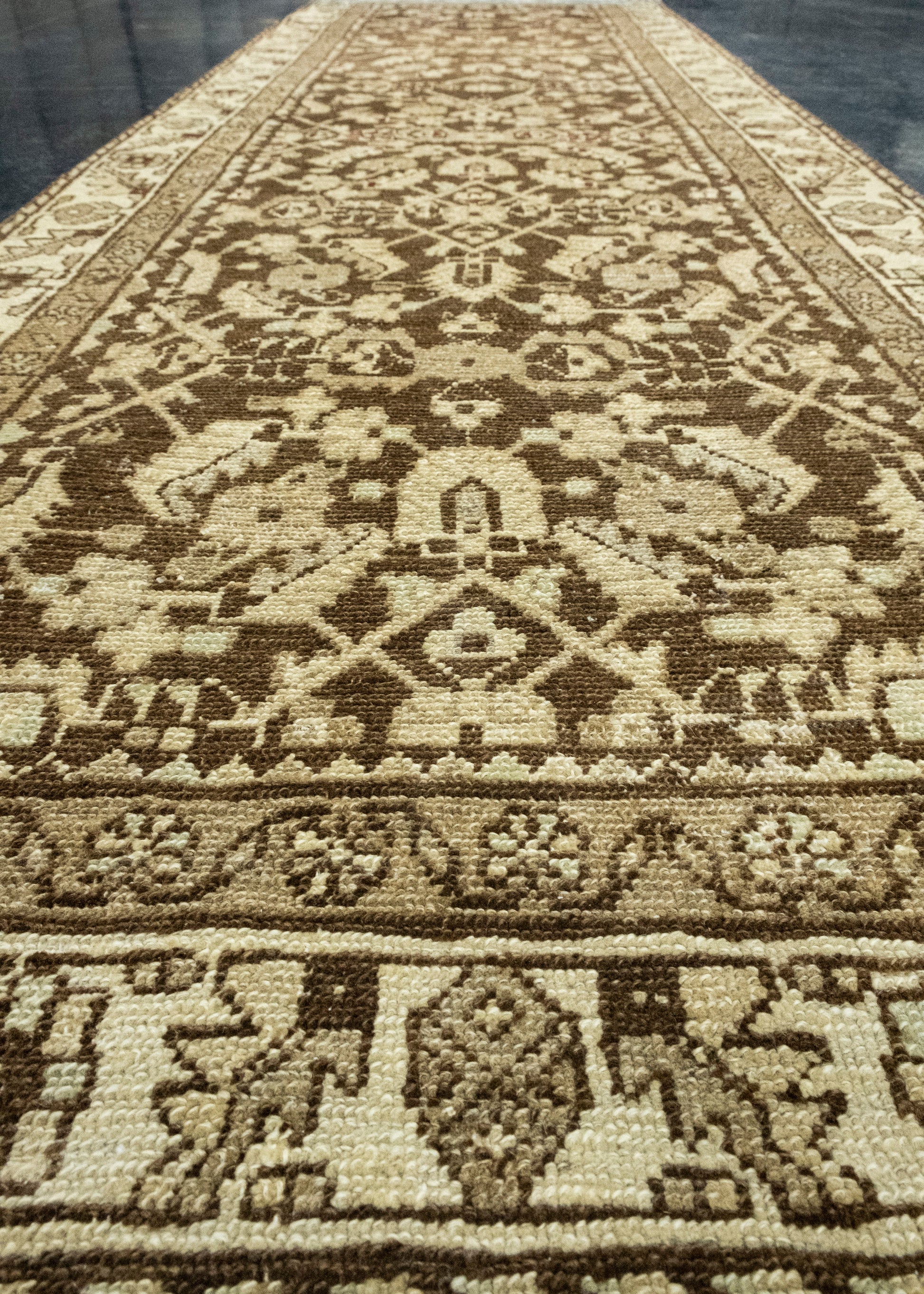 Turkish Vintage Anatolian Runner Rug 3' x 9'4" #17148