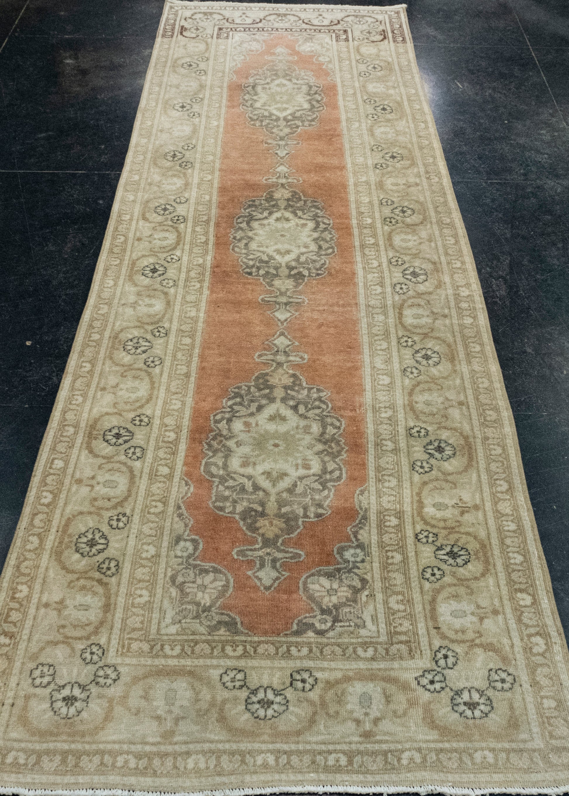 Turkish Vintage Runner Rug 3' x 9'7" #17800
