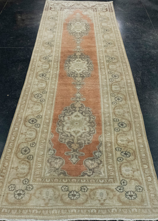 Turkish Vintage Runner Rug 3' x 9'7" #17800