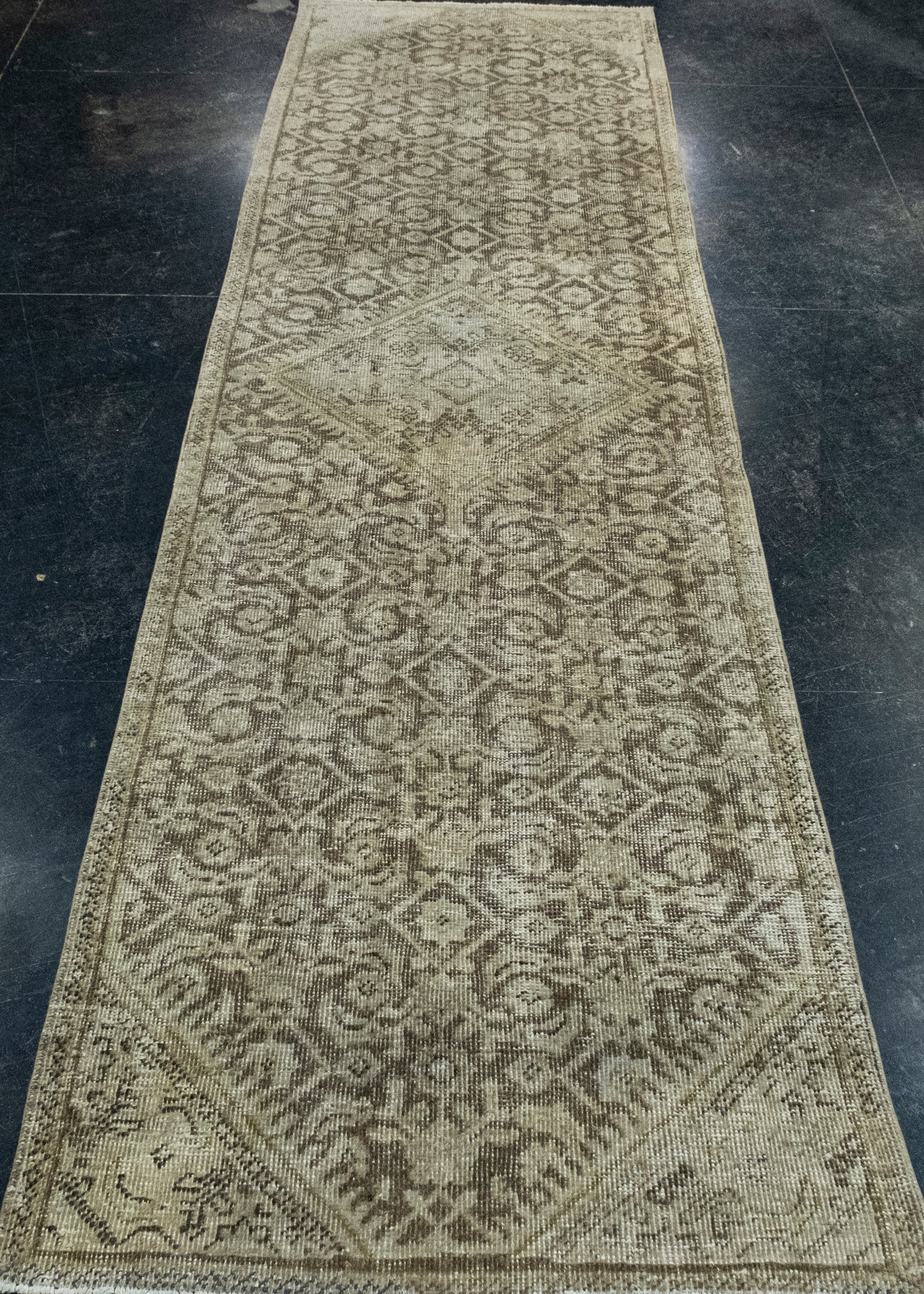 Turkish Vintage Anatolian Runner Rug 2'9" x 9'11" #17631