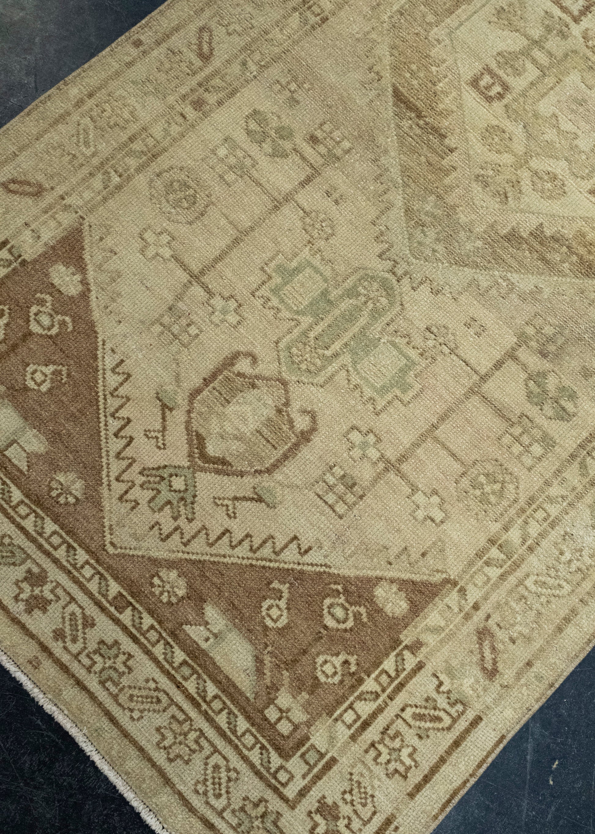 Turkish Vintage Anatolian Runner Rug 3'2" x 9'5" #17129