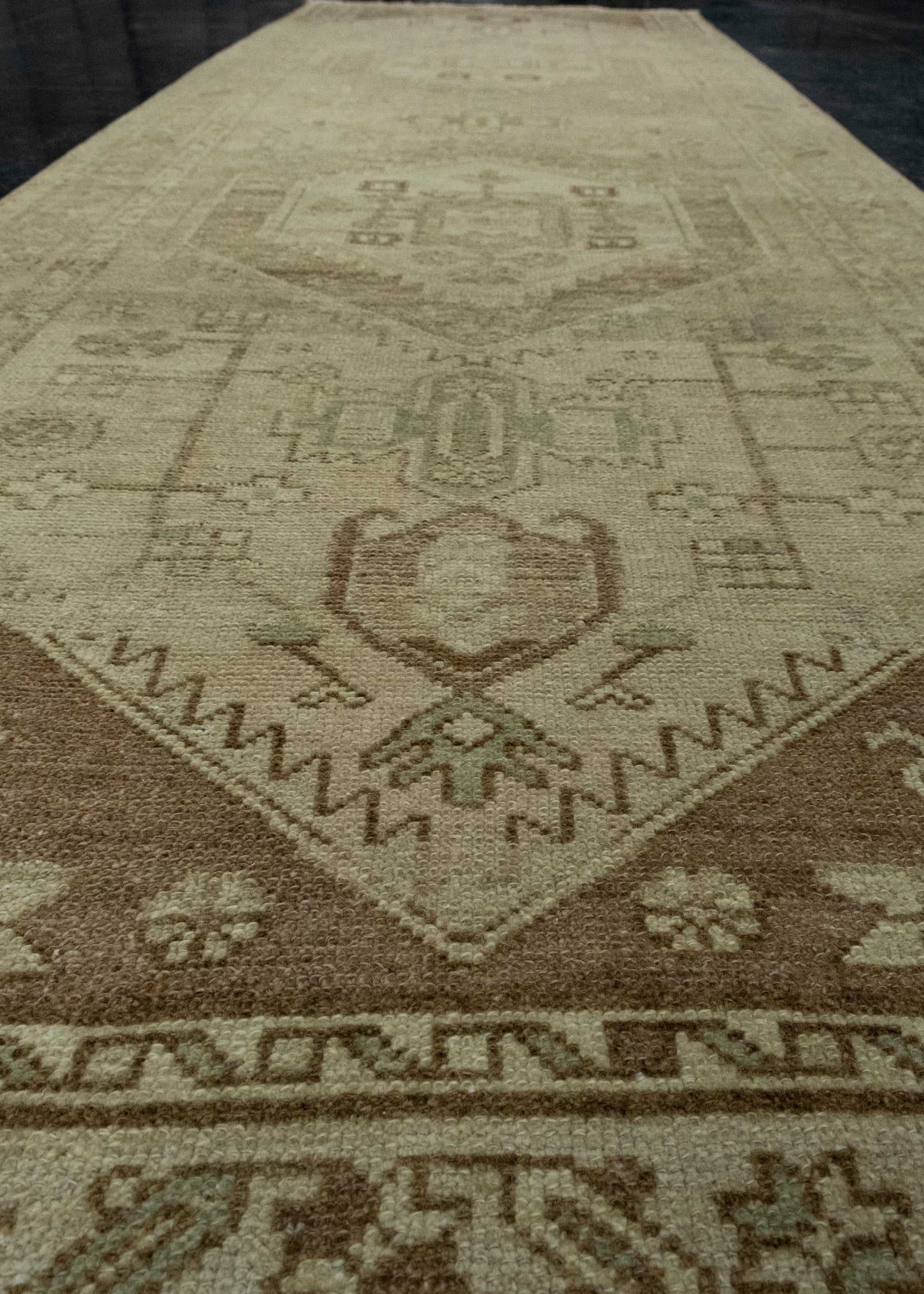 Turkish Vintage Anatolian Runner Rug 3'2" x 9'5" #17129