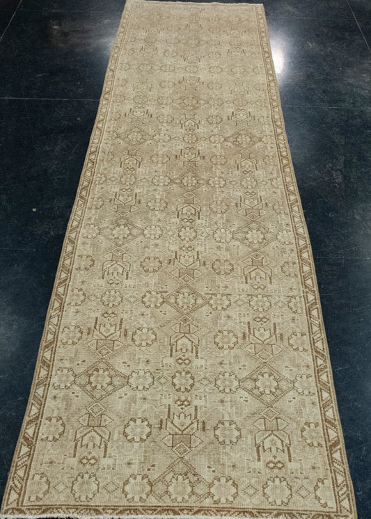 Turkish Vintage Runner Rug 2'7" x 9'3" #17940