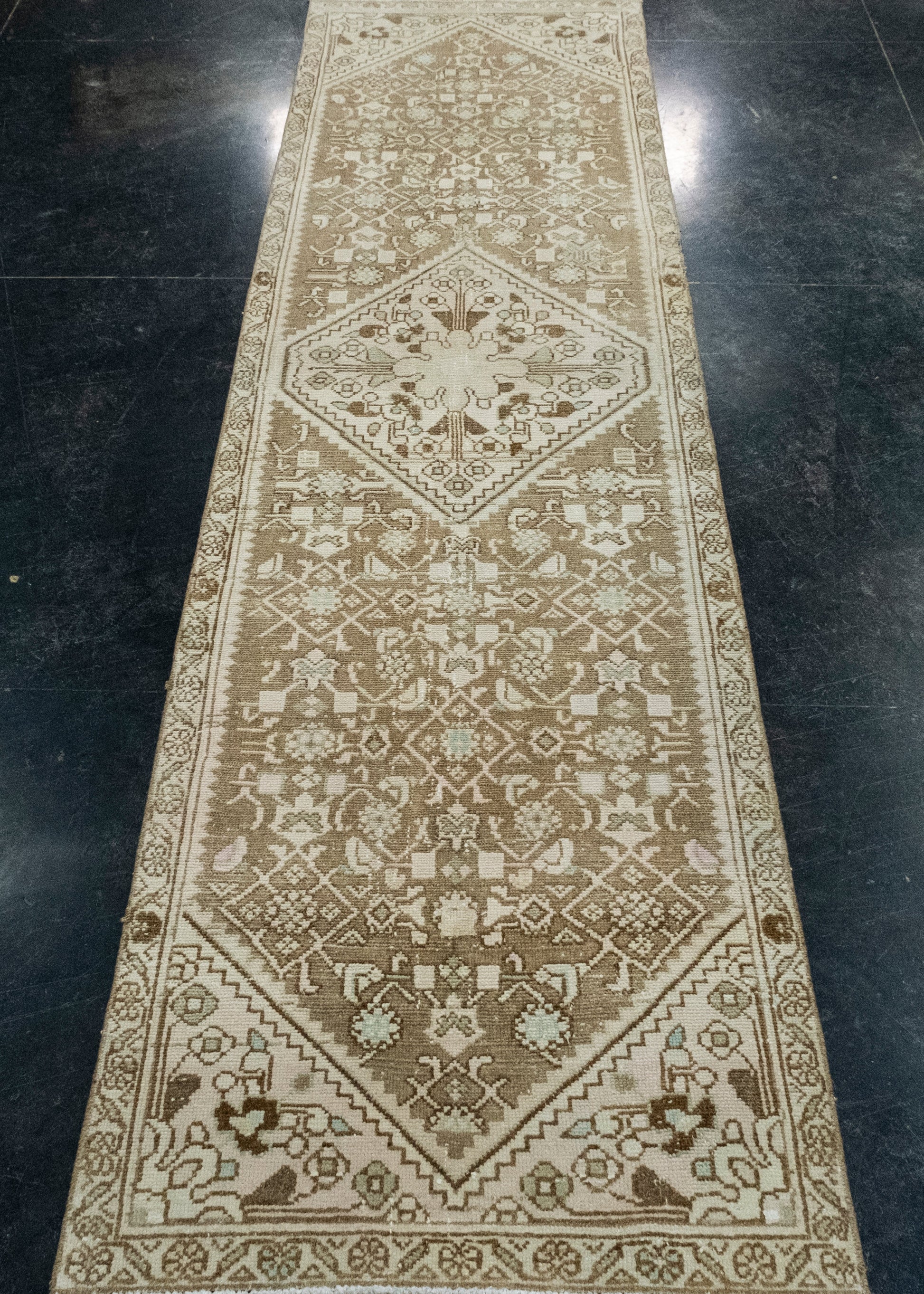 Turkish Vintage Runner Rug 2'4" x 9' #17977