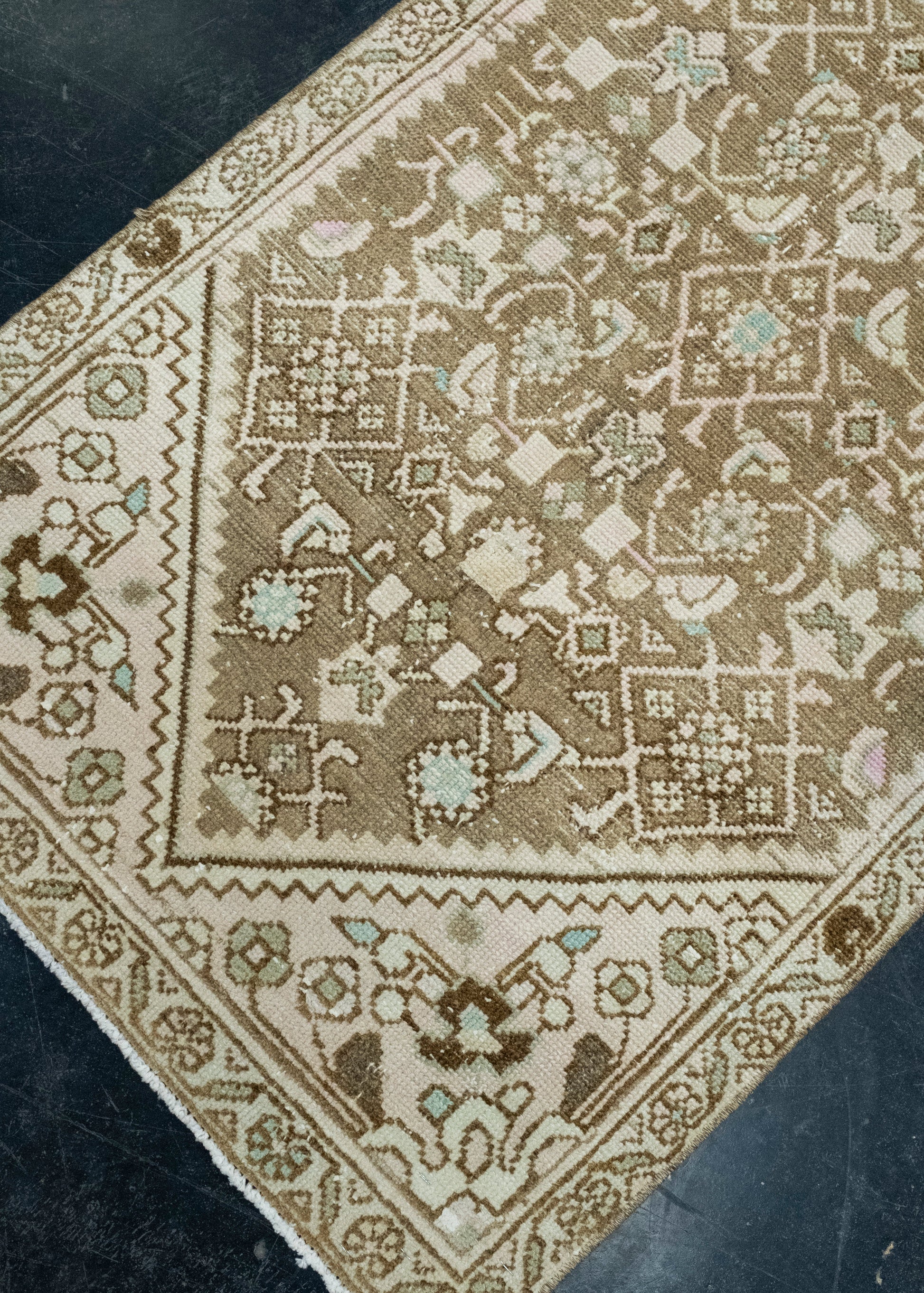 Turkish Vintage Runner Rug 2'4" x 9' #17977