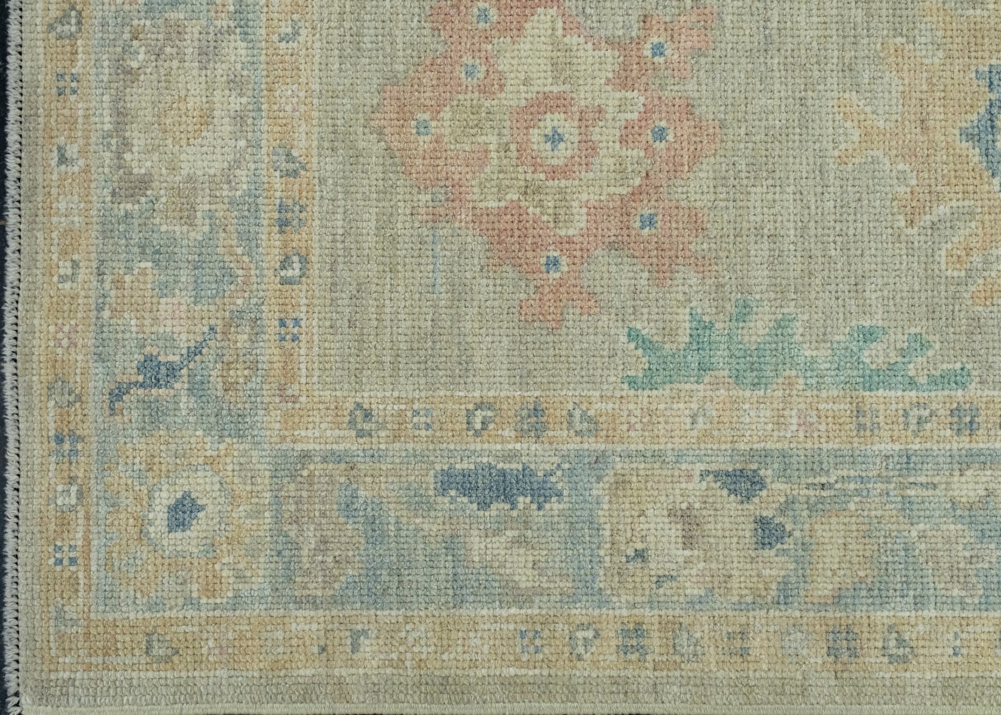 Turkish Oushak Runner Rug 2'11" x 11'5" #17438