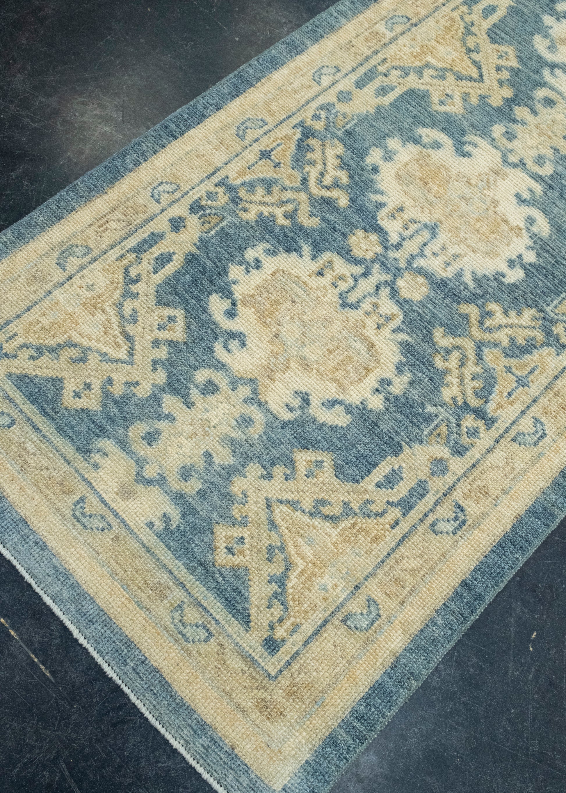Turkish Oushak Runner Rug 2'11" x 10'1" #17608