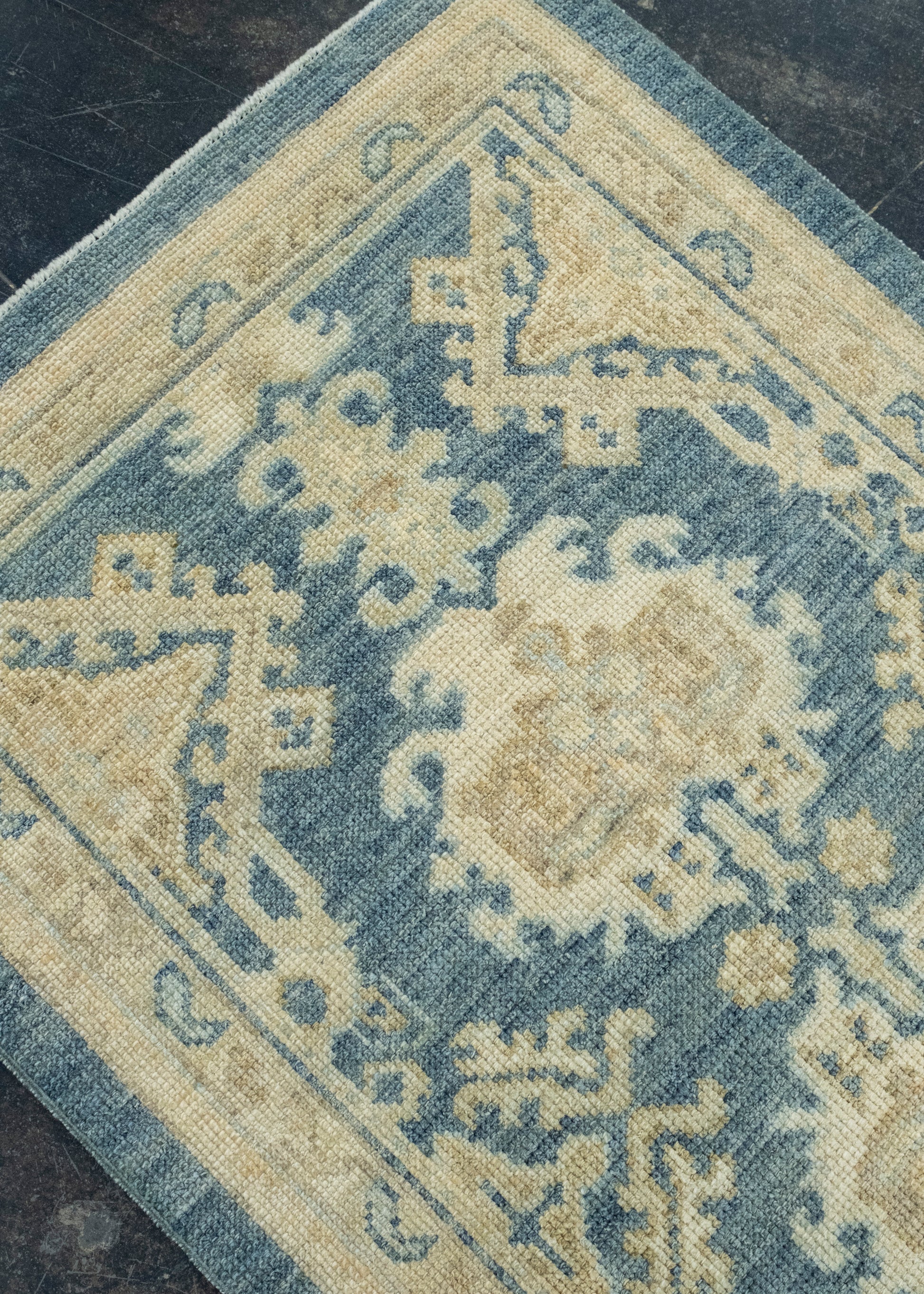 Turkish Oushak Runner Rug 2'11" x 10'1" #17608