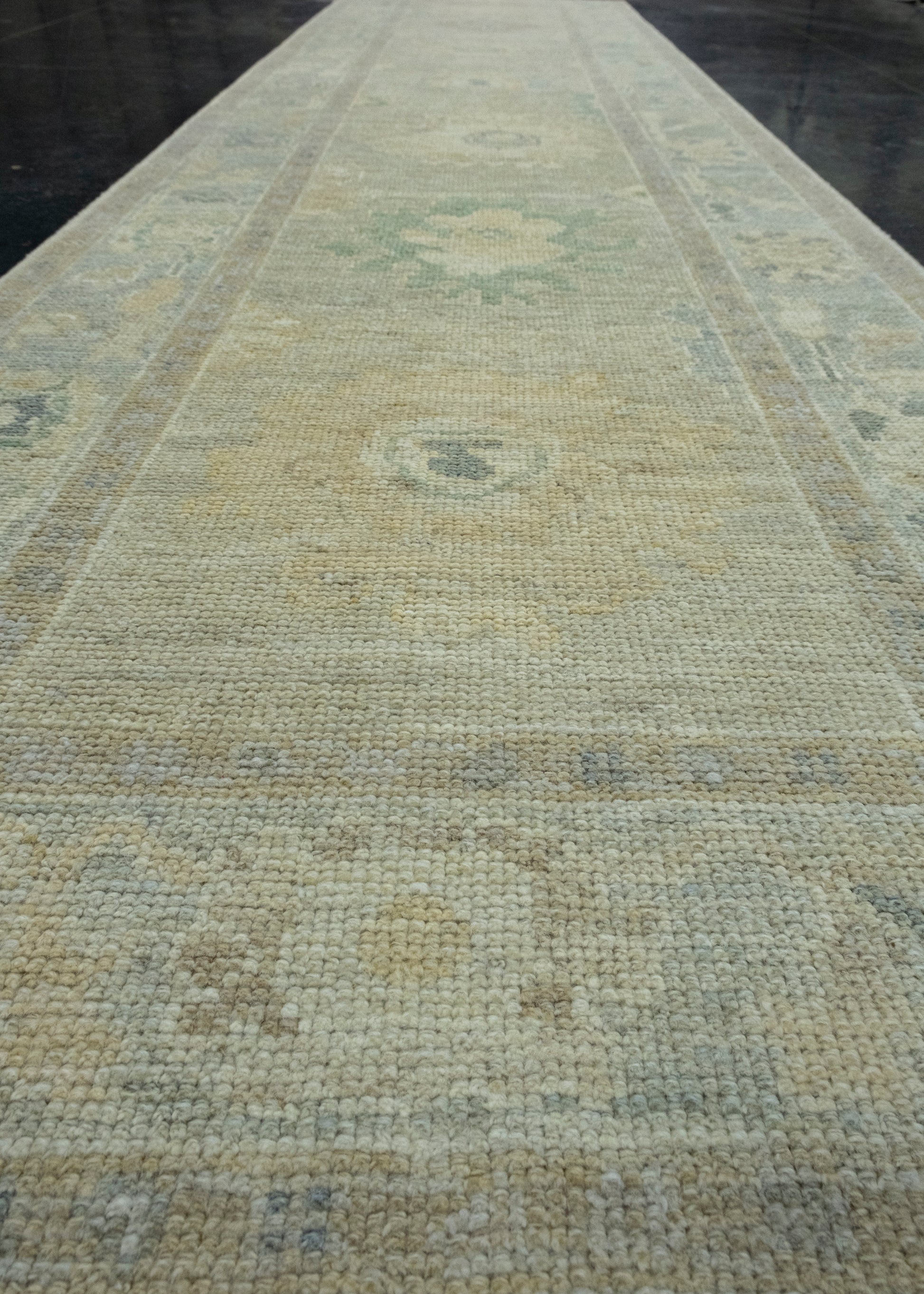 Turkish Oushak Runner Rug 2'10" x 11'4" #17519