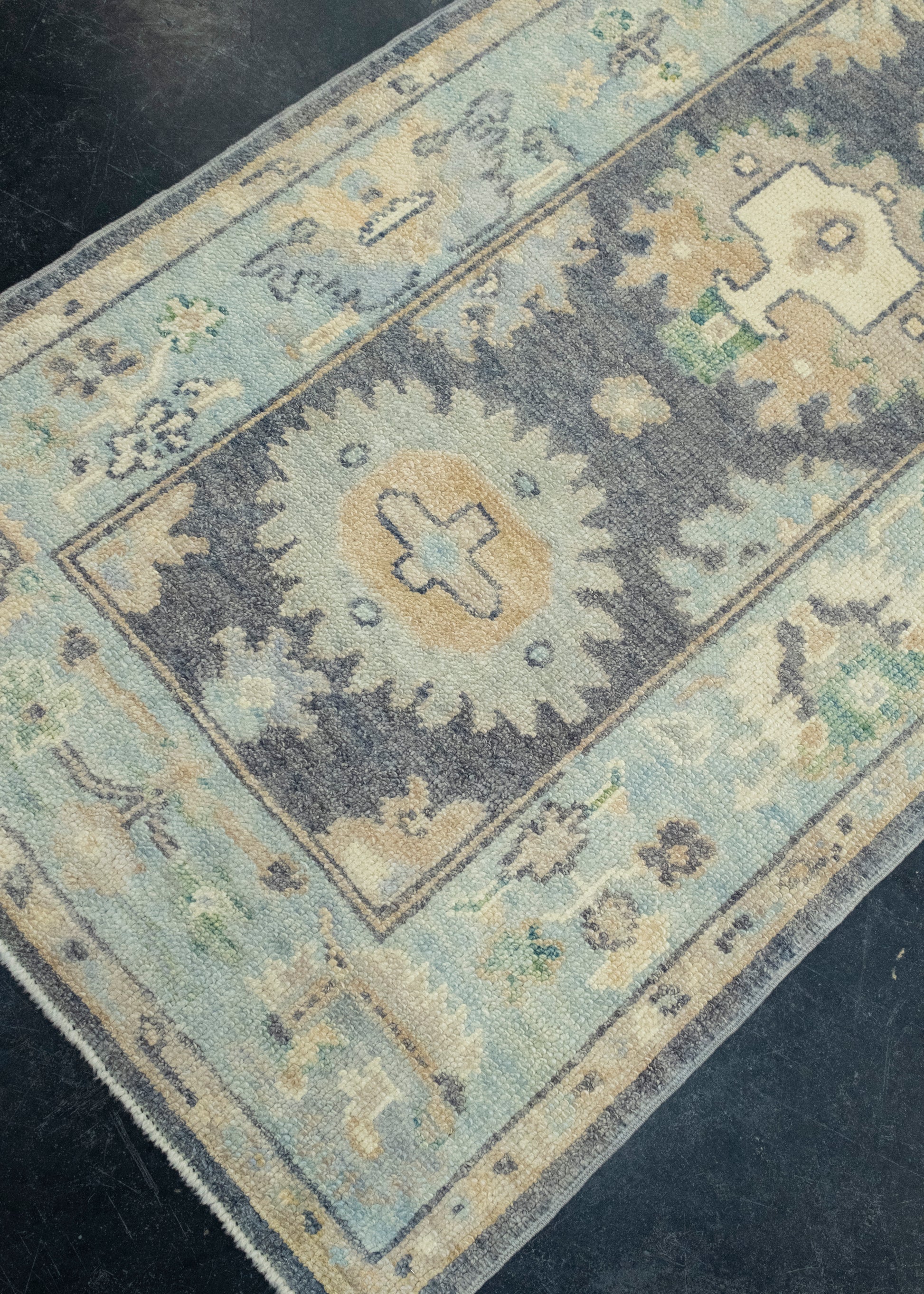 Turkish Oushak Runner Rug 2'10" x 10'10" #17136