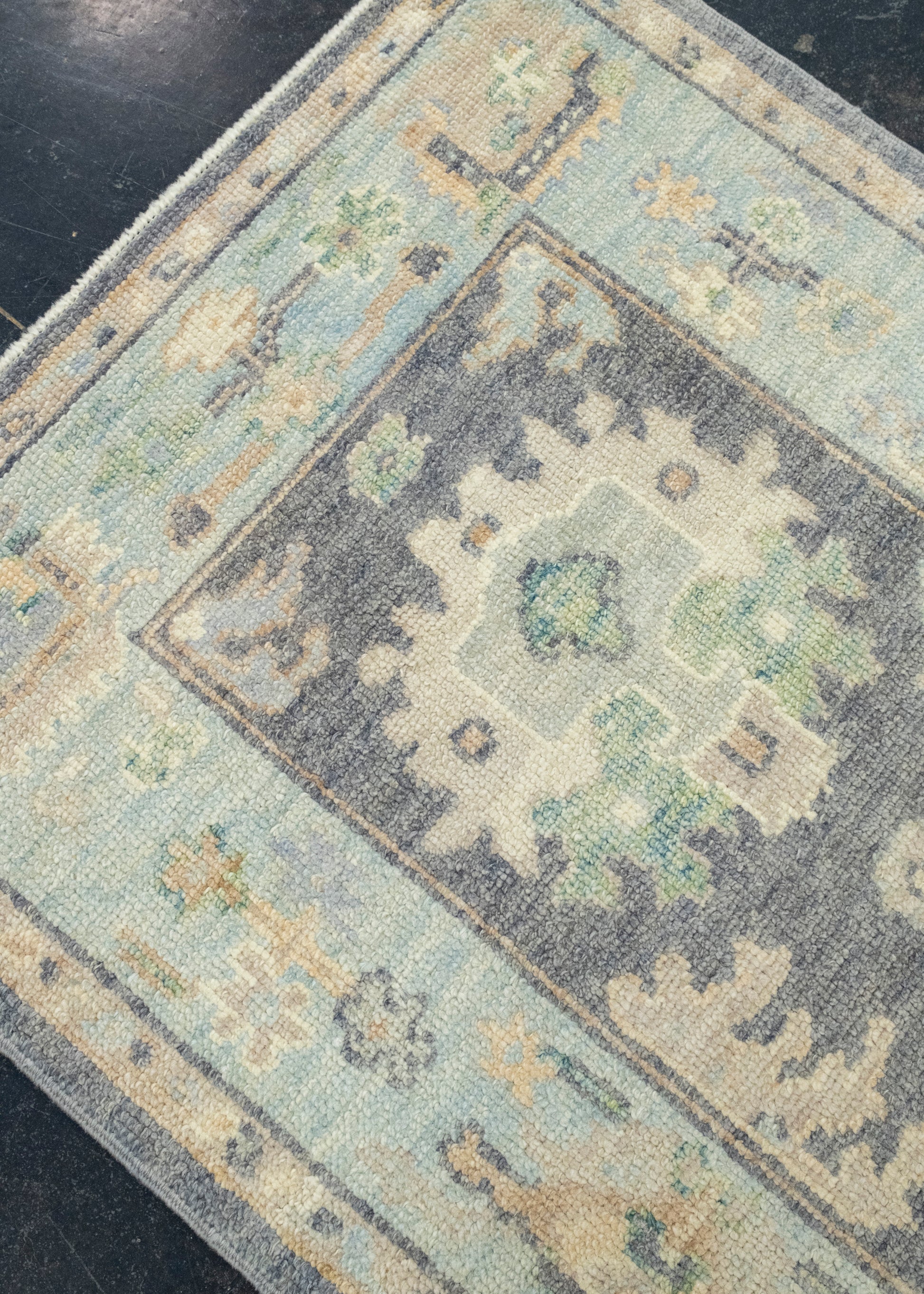 Turkish Oushak Runner Rug 2'10" x 10'10" #17136