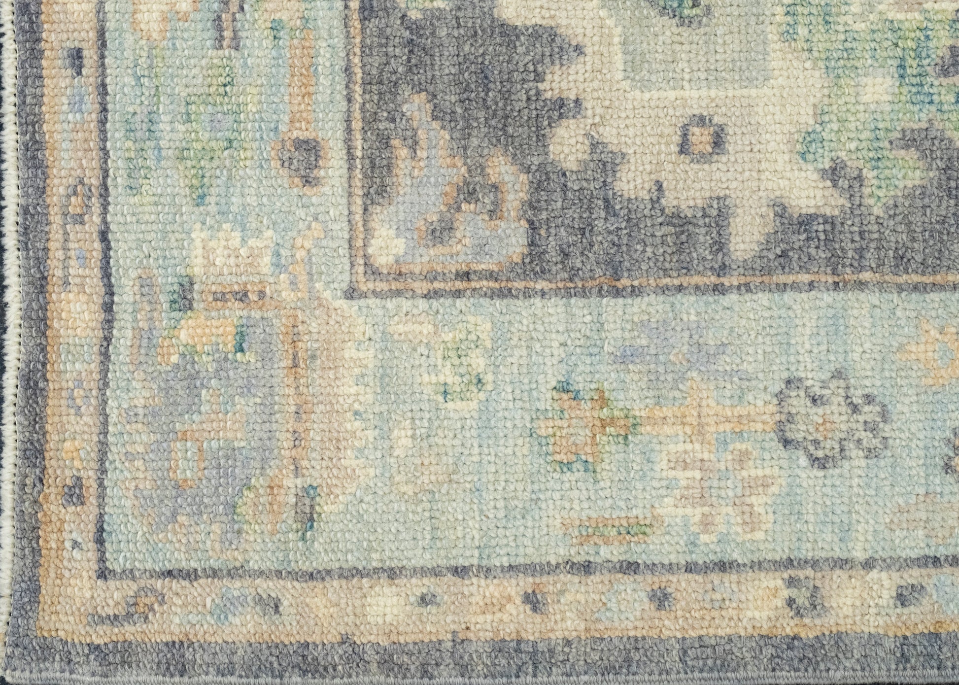 Turkish Oushak Runner Rug 2'10" x 10'10" #17136