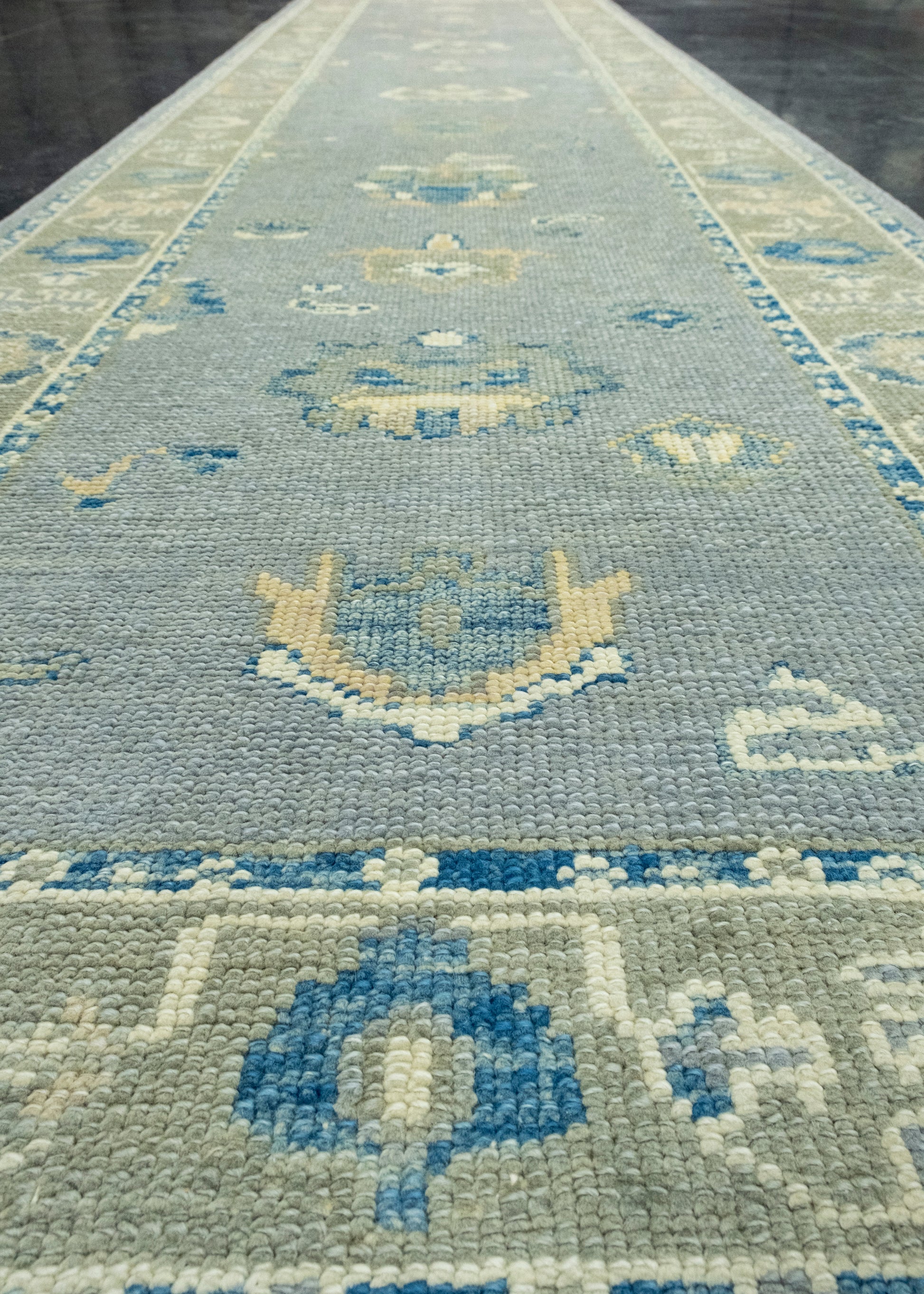 Turkish Oushak Runner Rug 3' x 11'5" #17060