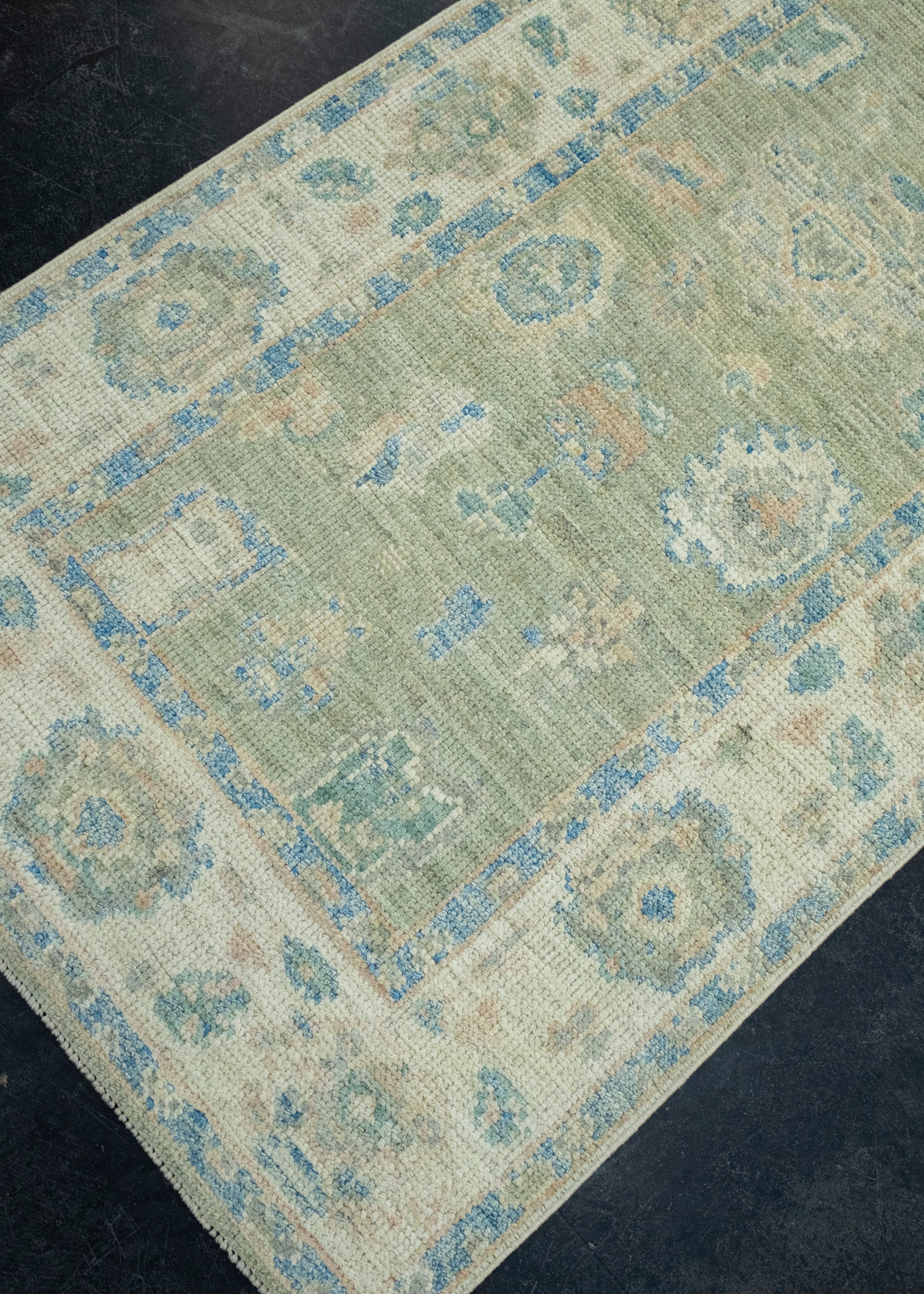 Turkish Oushak Runner Rug 2'9" x 11'9" #17791