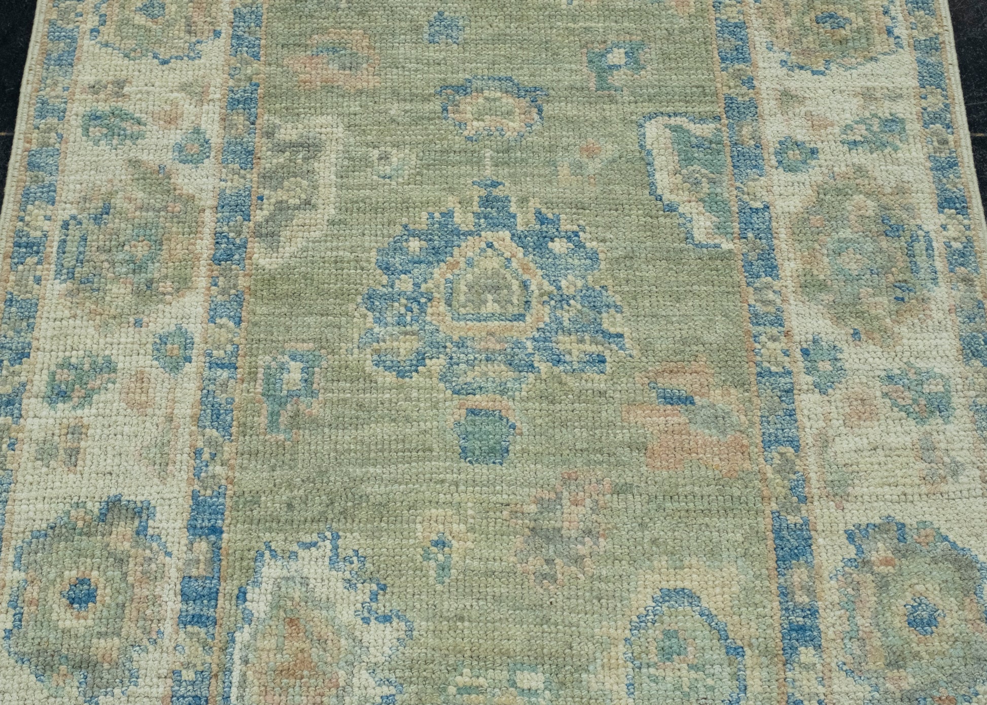 Turkish Oushak Runner Rug 2'9" x 11'9" #17791