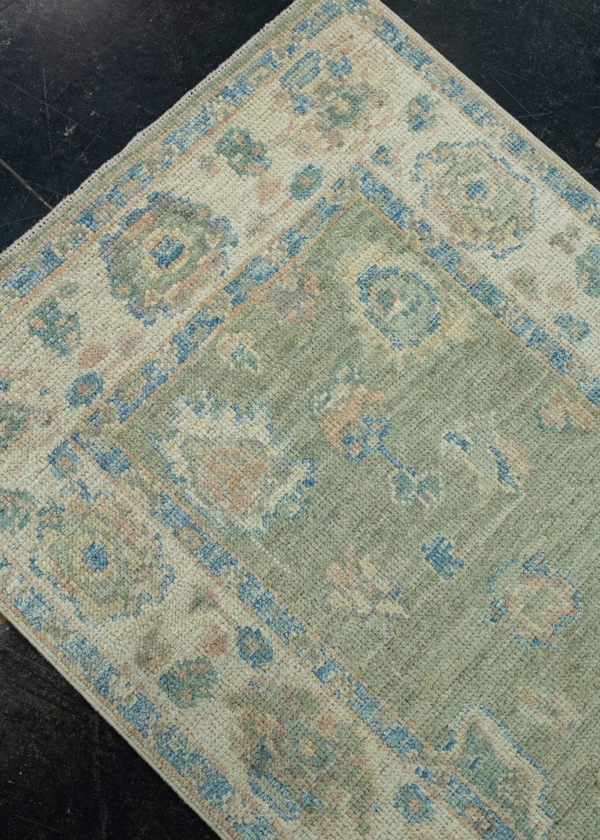 Turkish Oushak Runner Rug 2'9" x 11'9" #17791