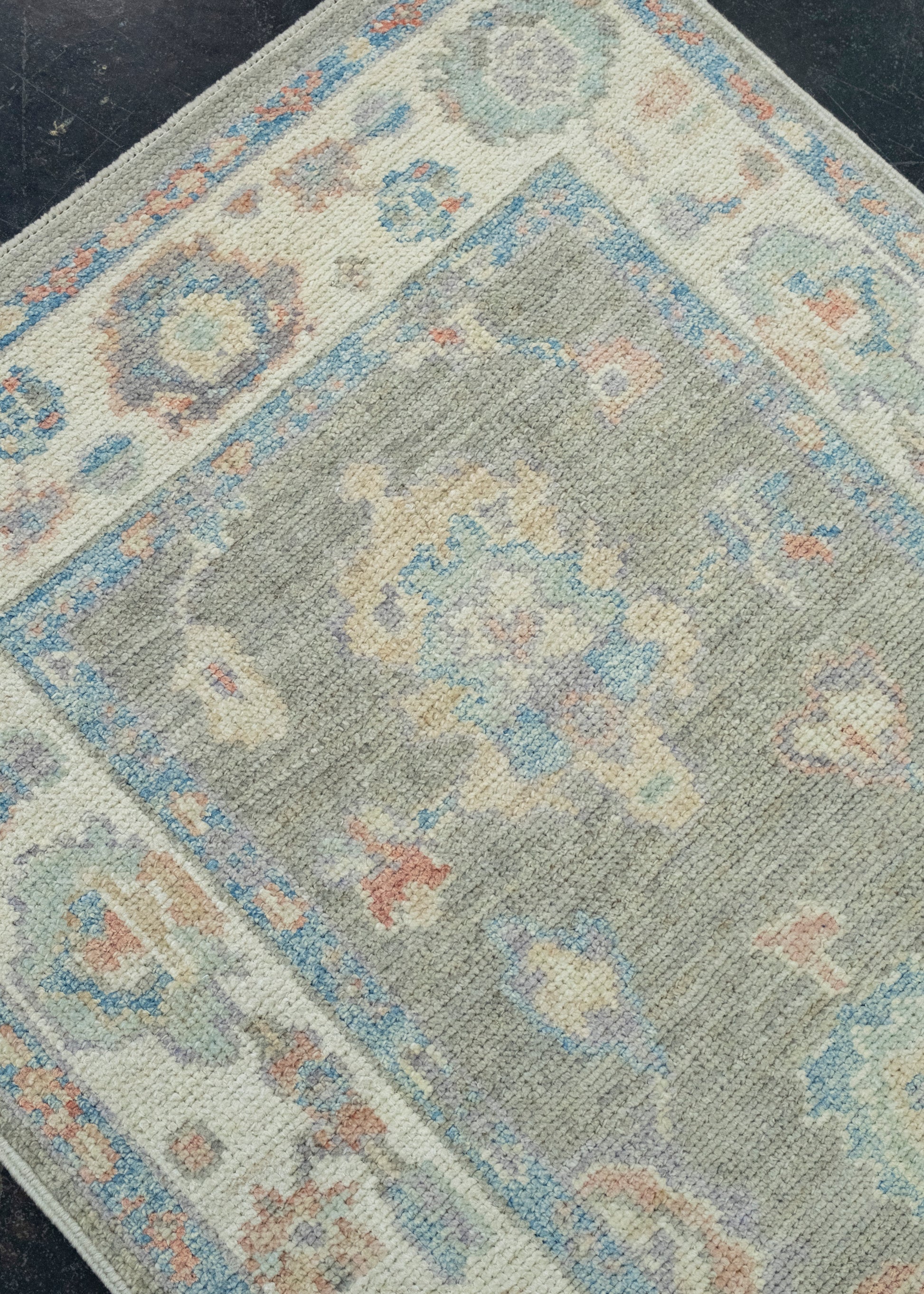 Turkish Oushak Runner Rug 2'10" x 12' #17815