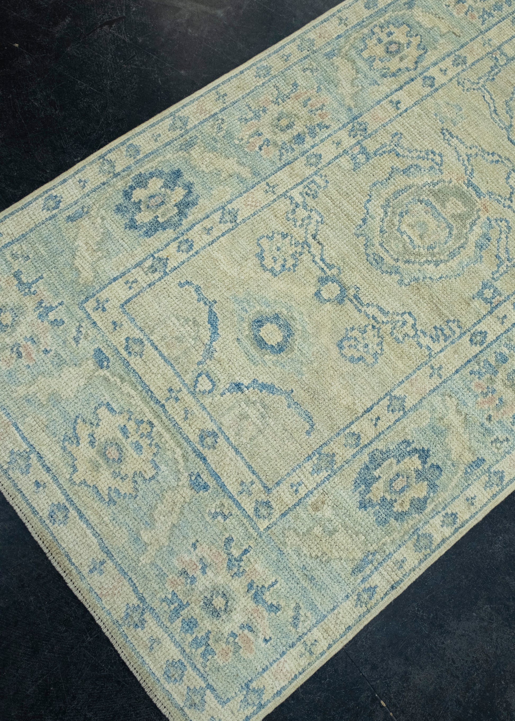 Turkish Oushak Runner Rug 2'9" x 12' #17704