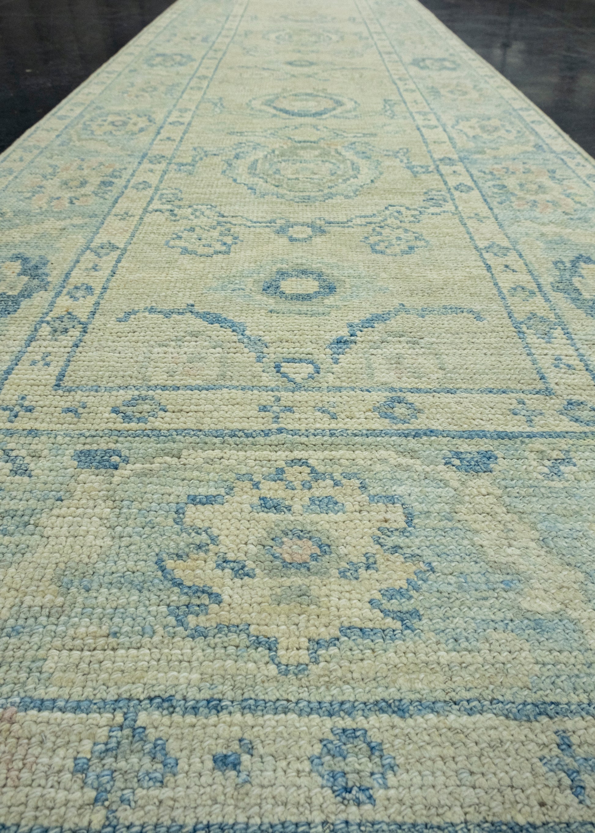 Turkish Oushak Runner Rug 2'9" x 12' #17704