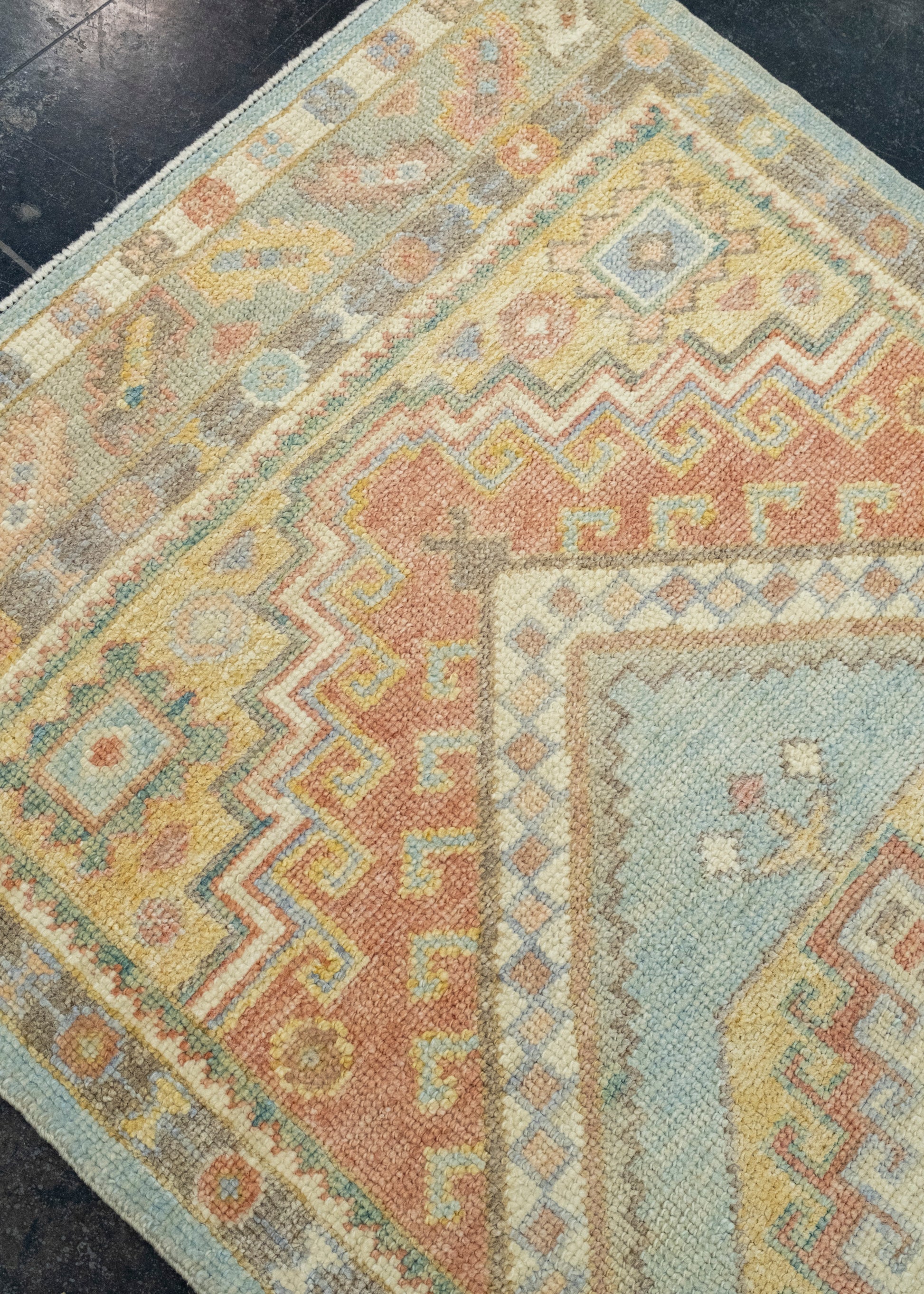 Turkish Oushak Runner Rug 3'1" x 12'7" #17013
