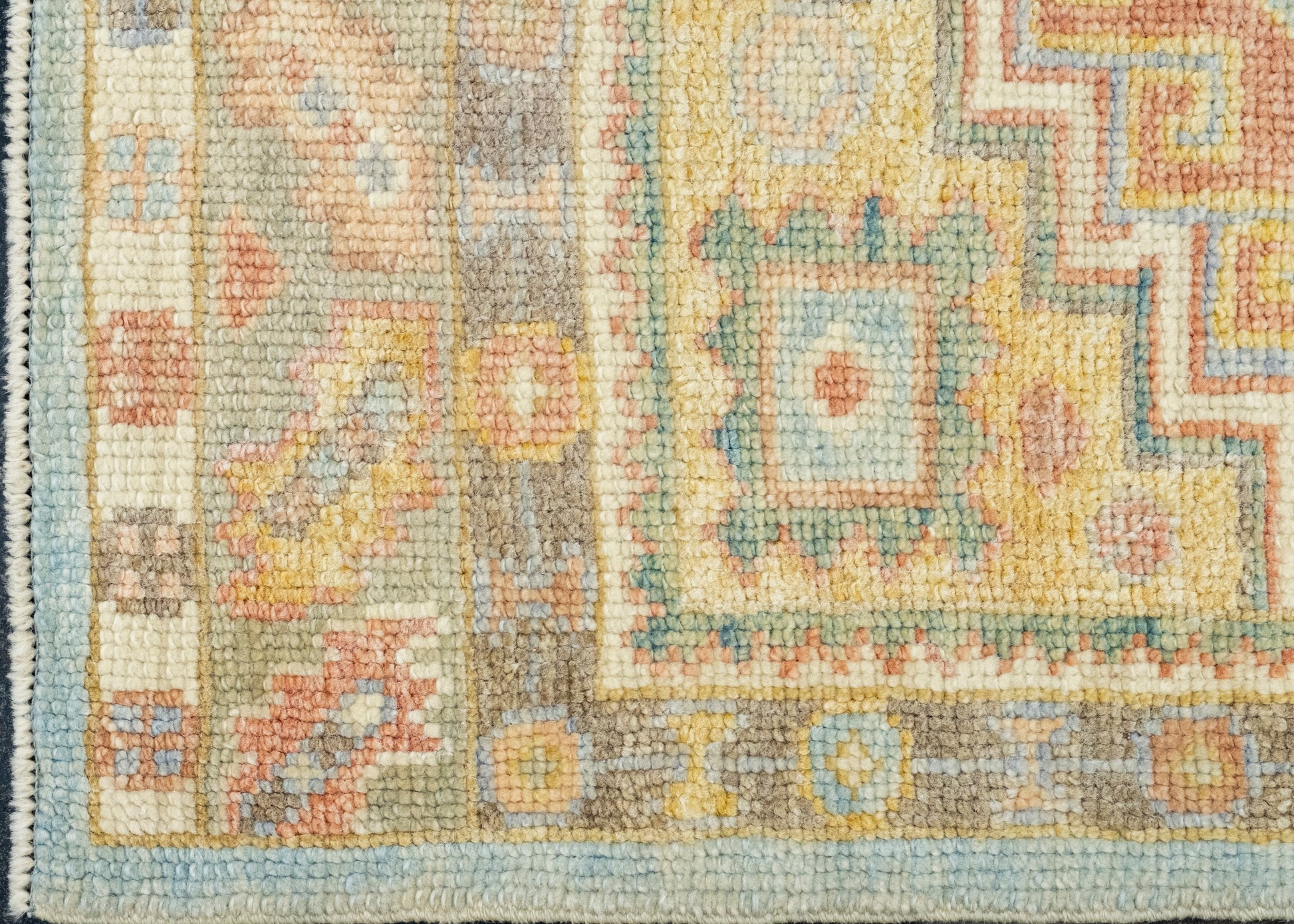 Turkish Oushak Runner Rug 3'1" x 12'7" #17013