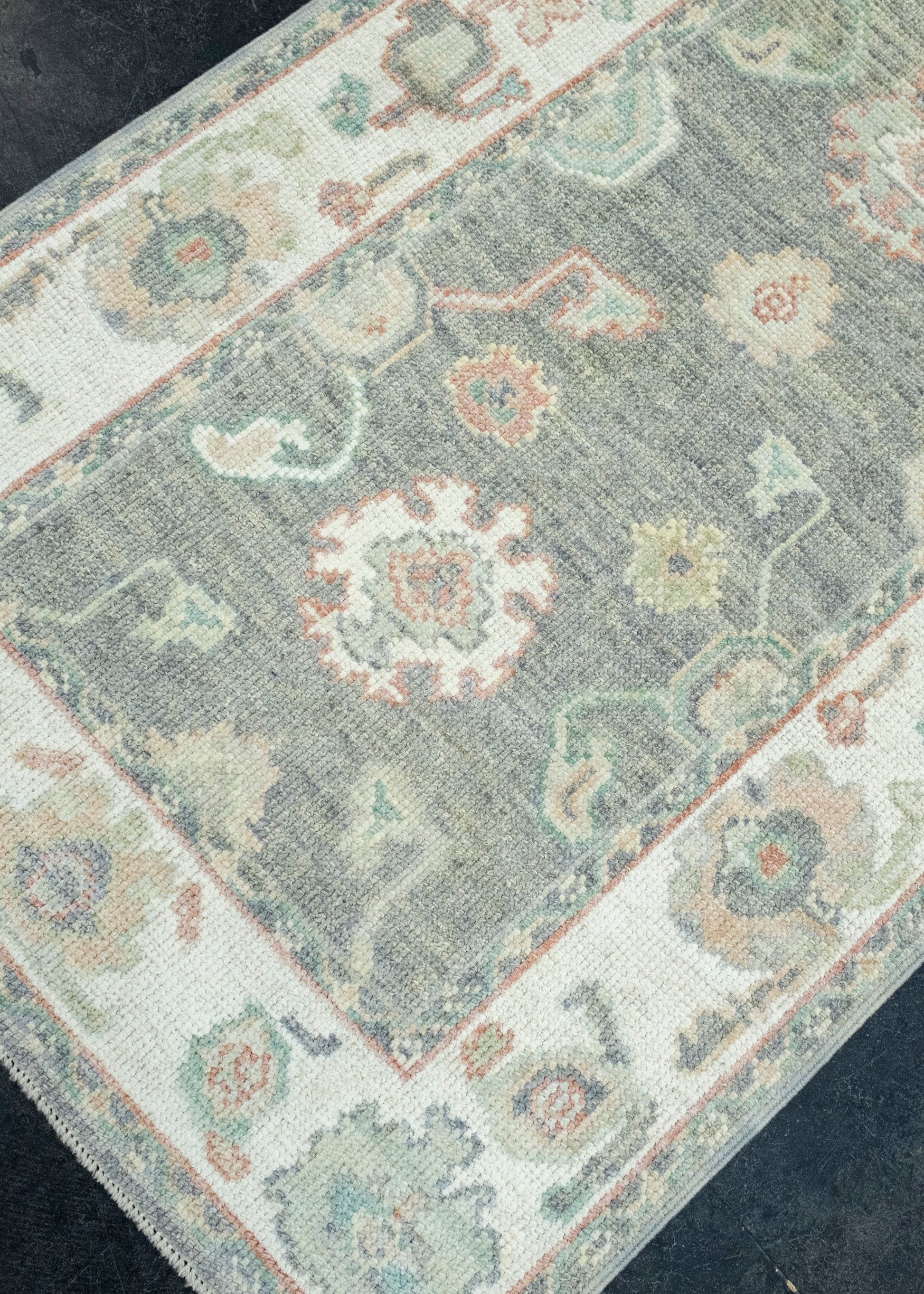 Turkish Oushak Runner Rug 2'10" x 12'4" #17916