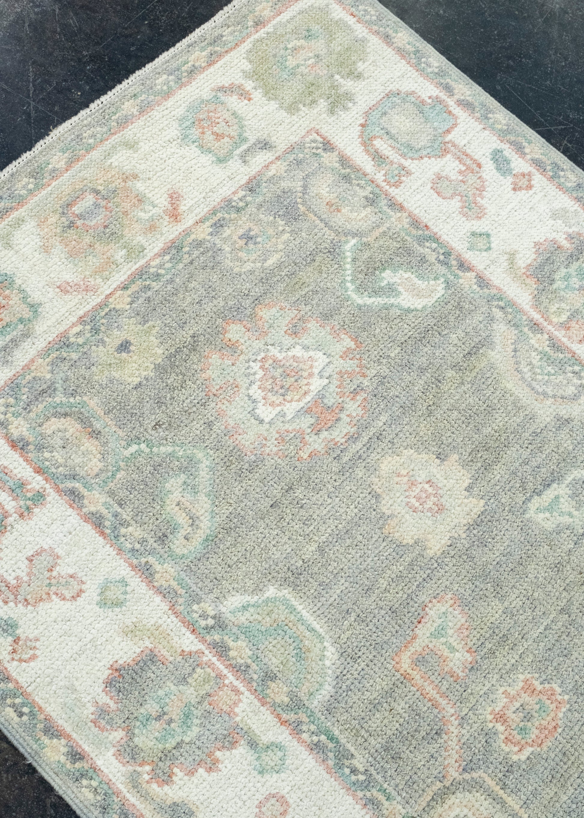 Turkish Oushak Runner Rug 2'10" x 12'4" #17916