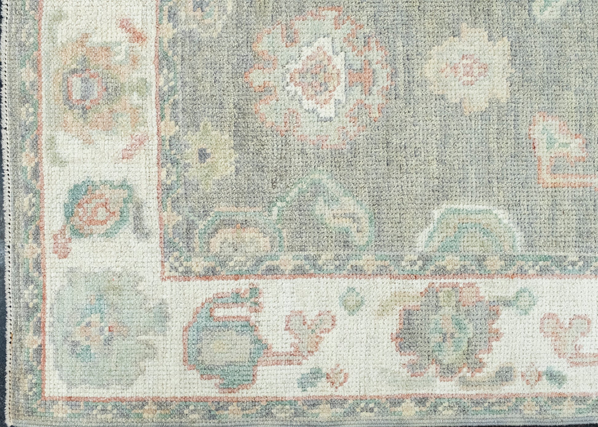 Turkish Oushak Runner Rug 2'10" x 12'4" #17916