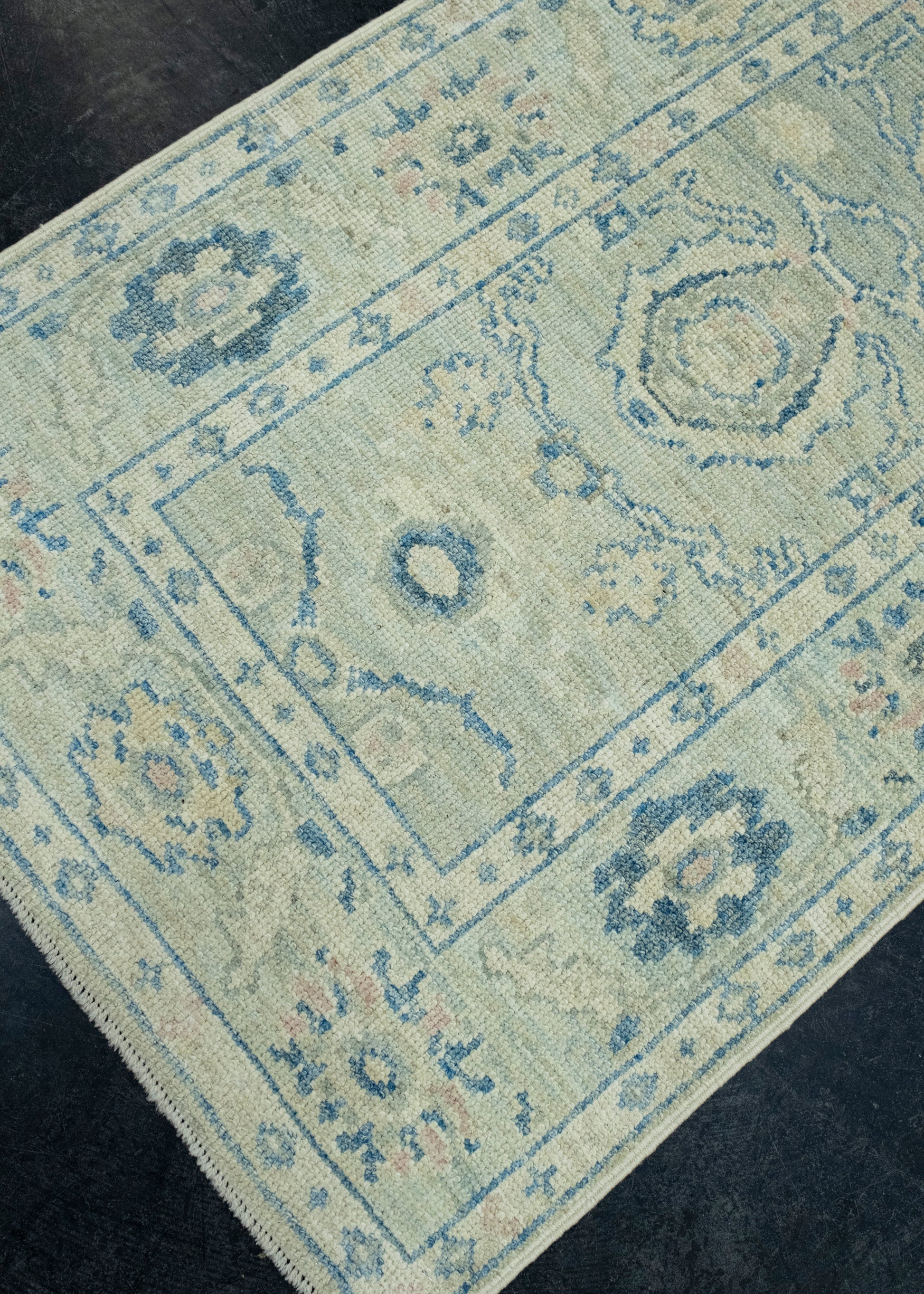 Turkish Oushak Runner Rug 2'10" x 14'4" #17877