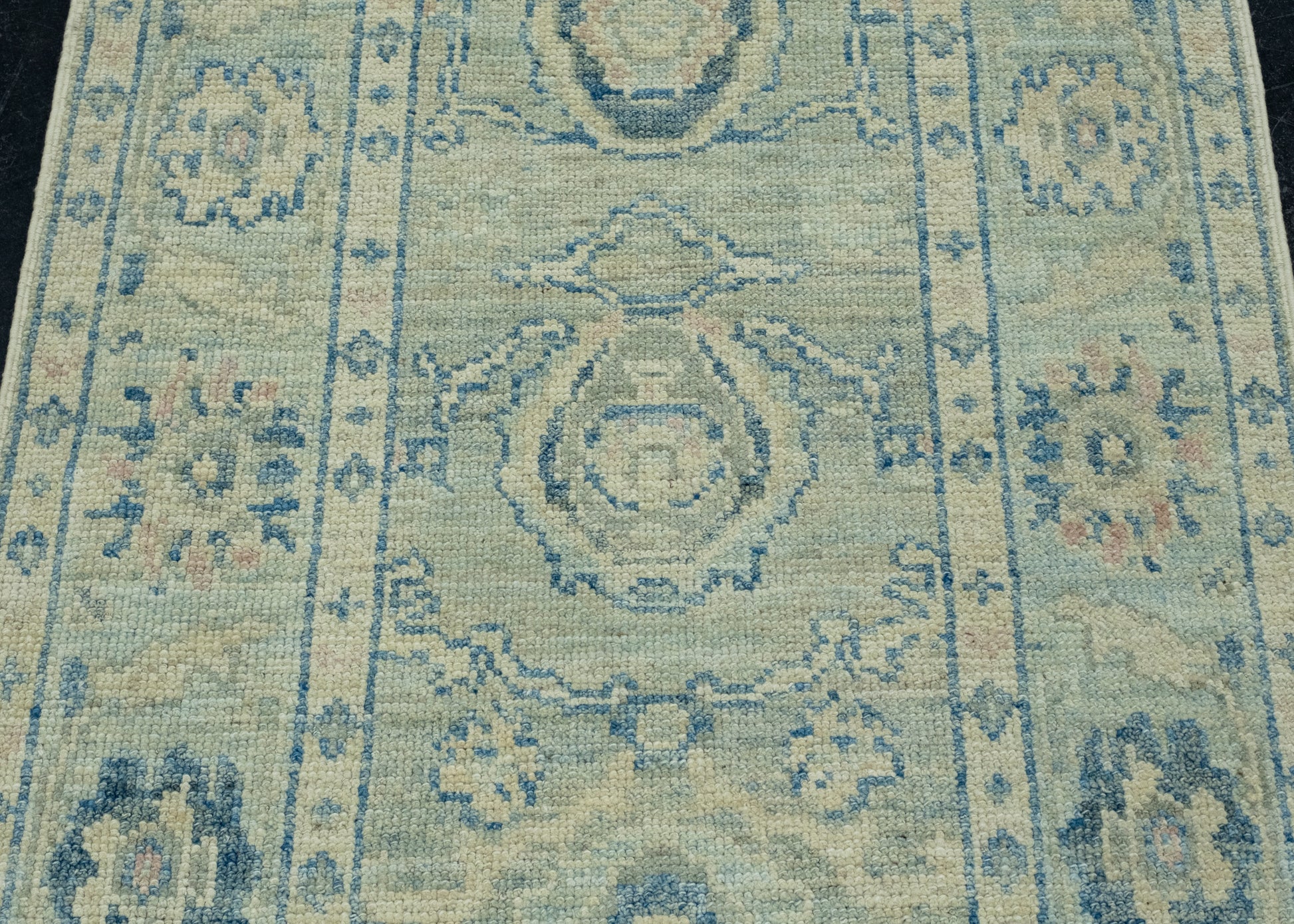 Turkish Oushak Runner Rug 2'10" x 14'4" #17877