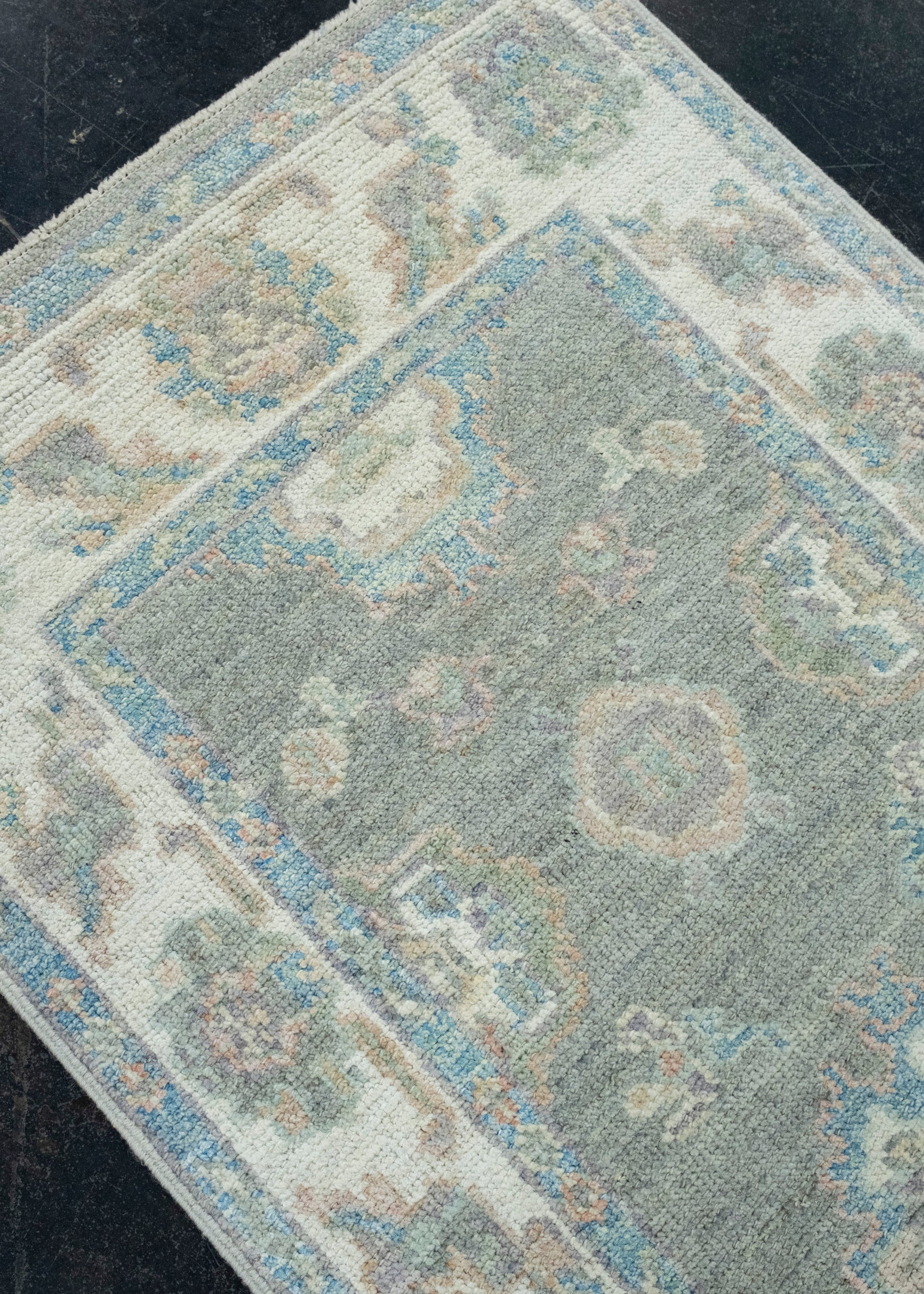 Turkish Oushak Runner Rug 2'9" x 12'3" #17904