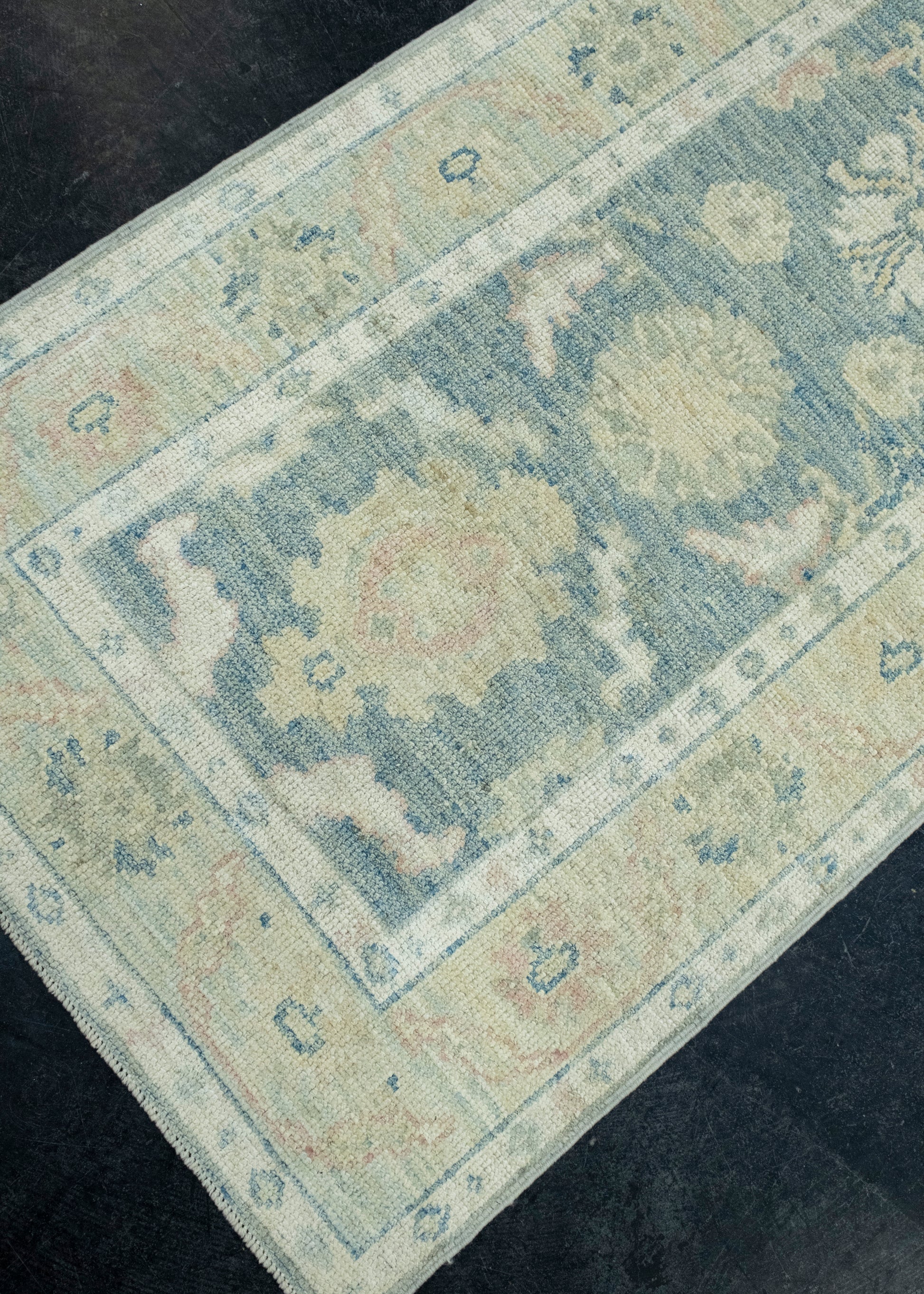 Turkish Oushak Runner Rug 2'10" x 14'3" #17809