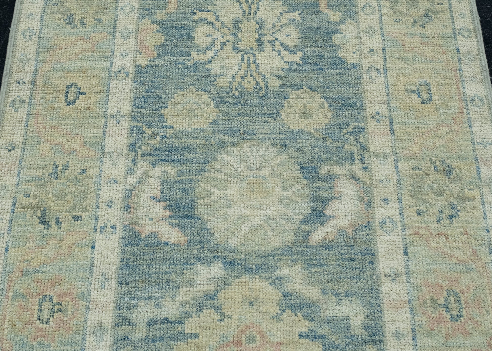 Turkish Oushak Runner Rug 2'10" x 14'3" #17809