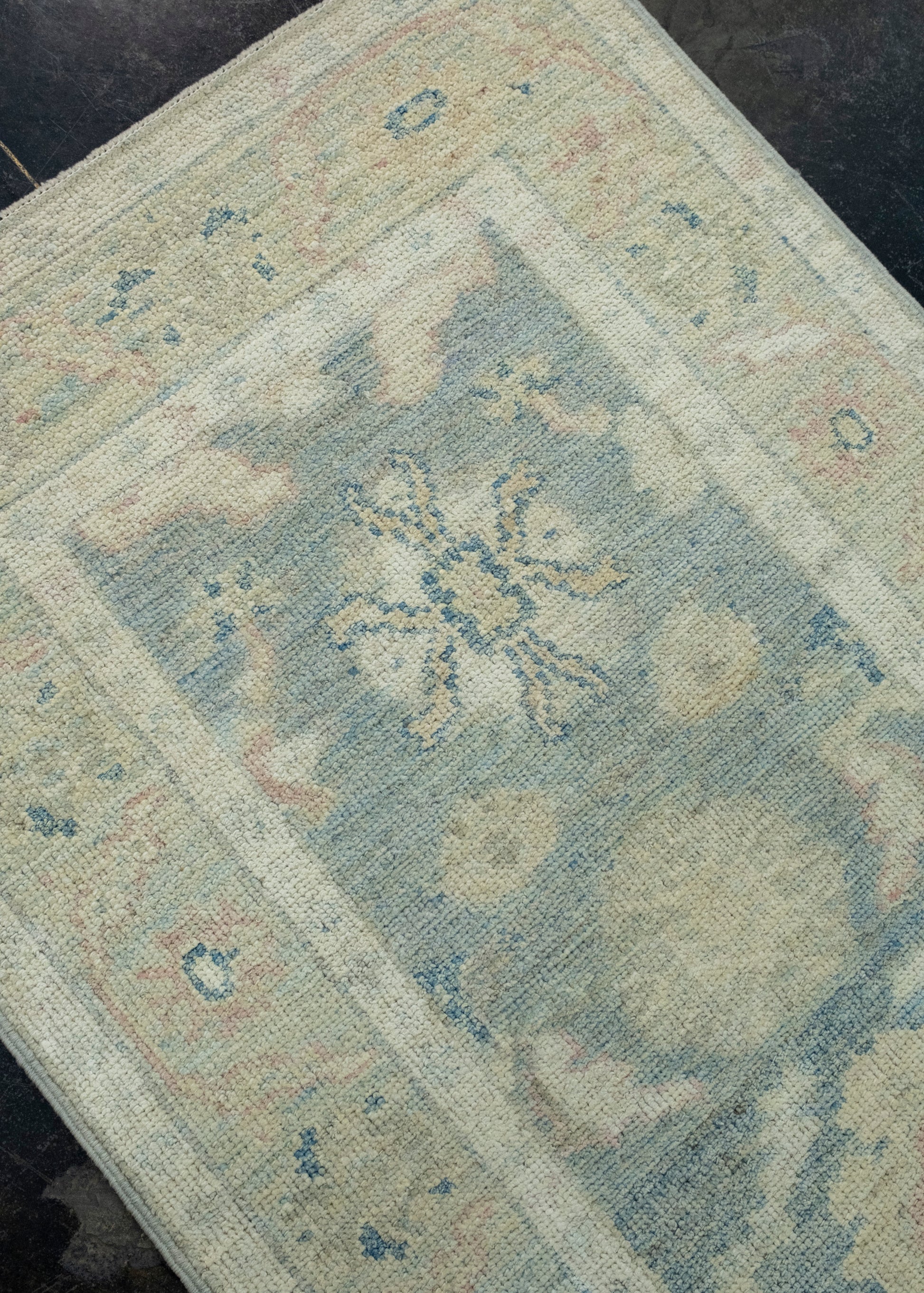 Turkish Oushak Runner Rug 2'10" x 14'3" #17809