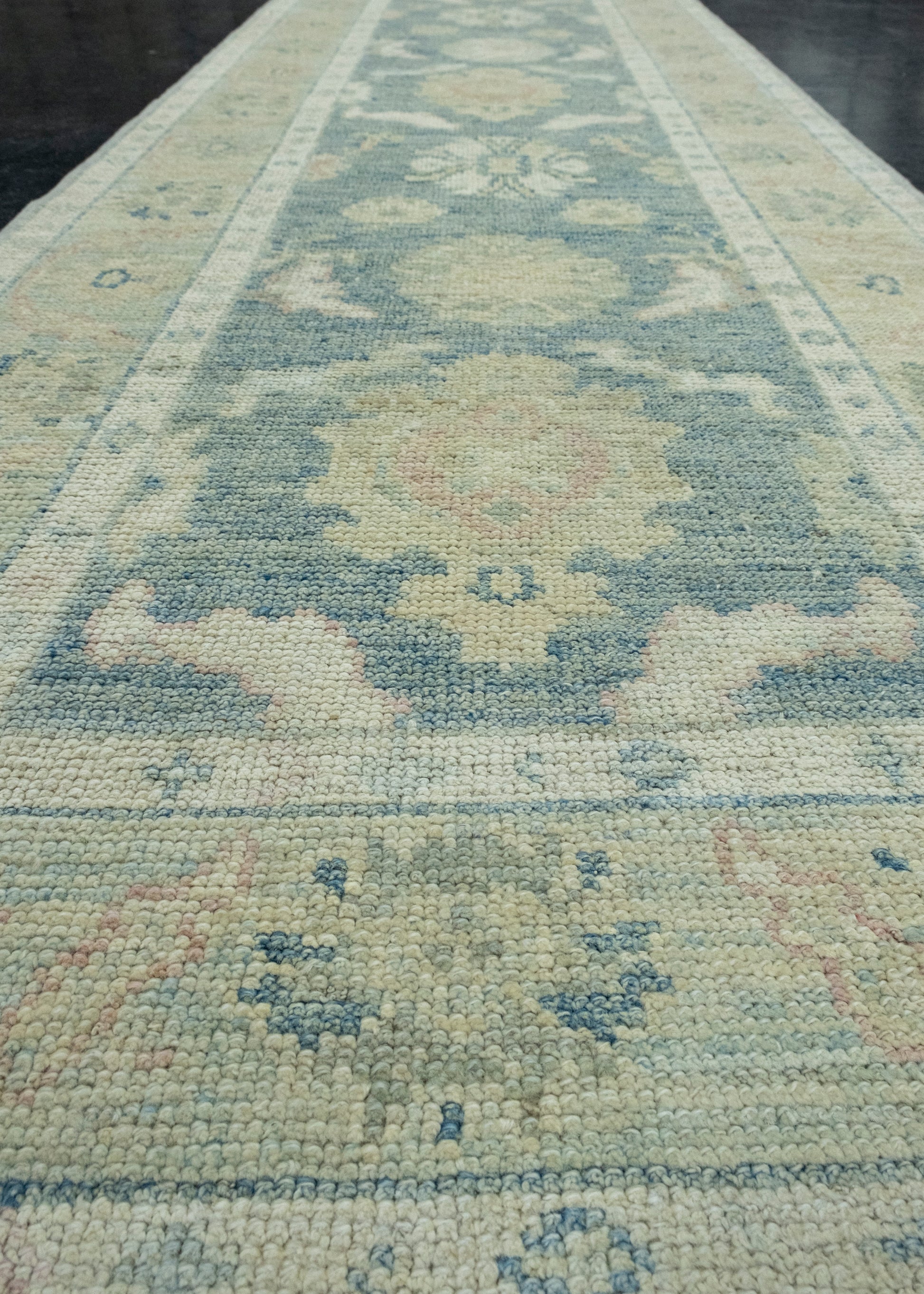 Turkish Oushak Runner Rug 2'10" x 14'3" #17809